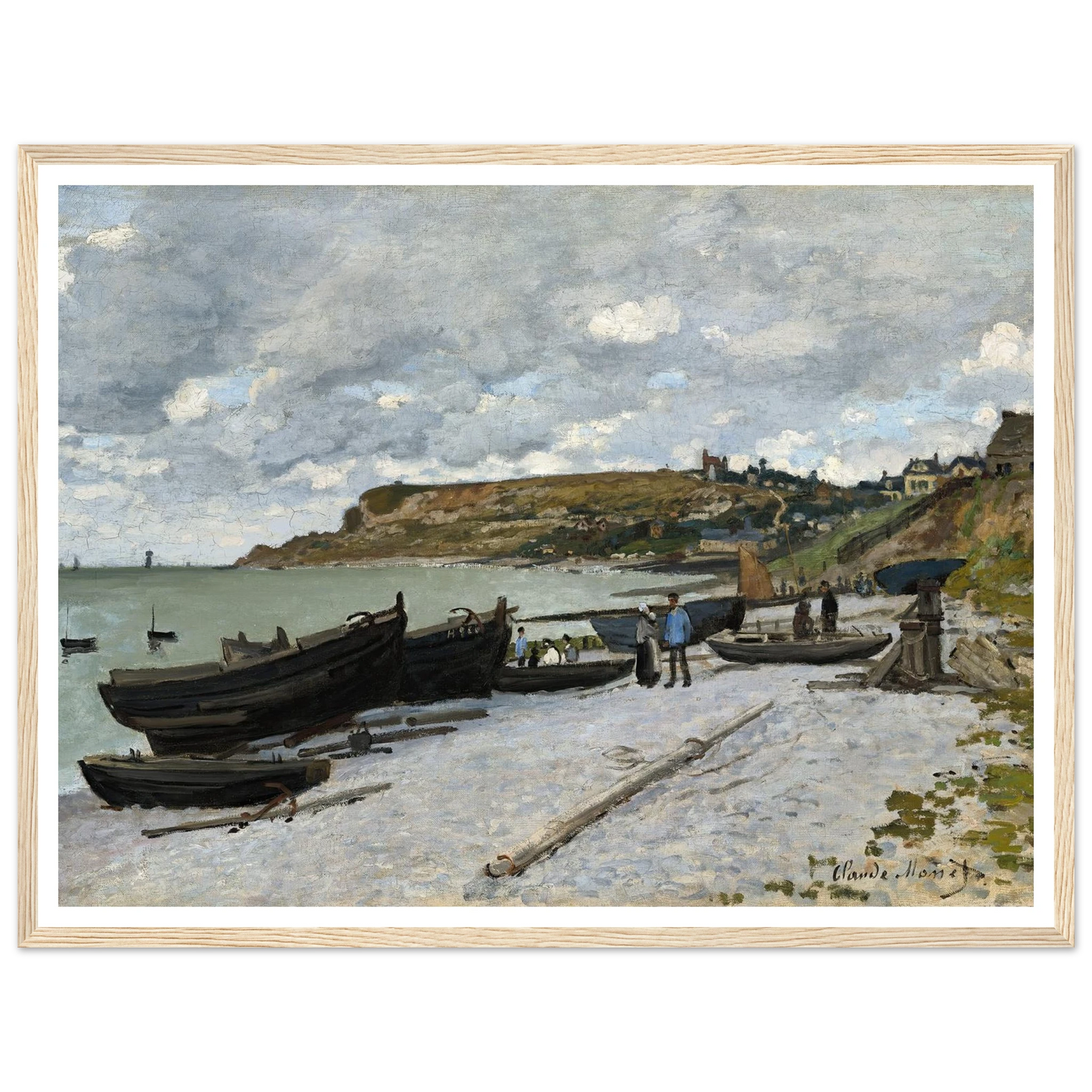 Sainte-Adresse (1867) Art Print | Claude Monet - Framed Poster - 30x40 cm / 12x16″ - Black frame