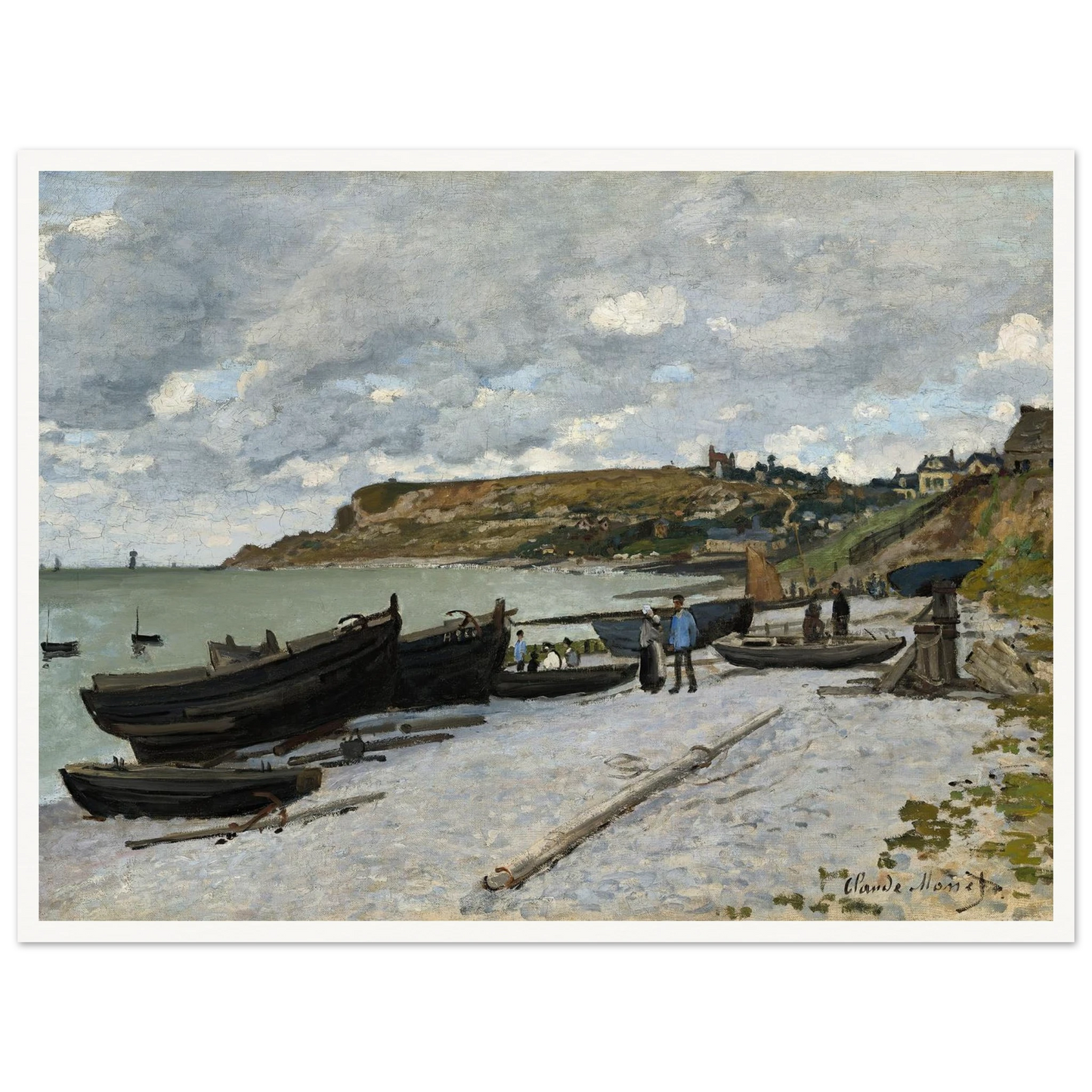Sainte-Adresse (1867) Art Print | Claude Monet - Framed Poster - 30x40 cm / 12x16″ - Black frame