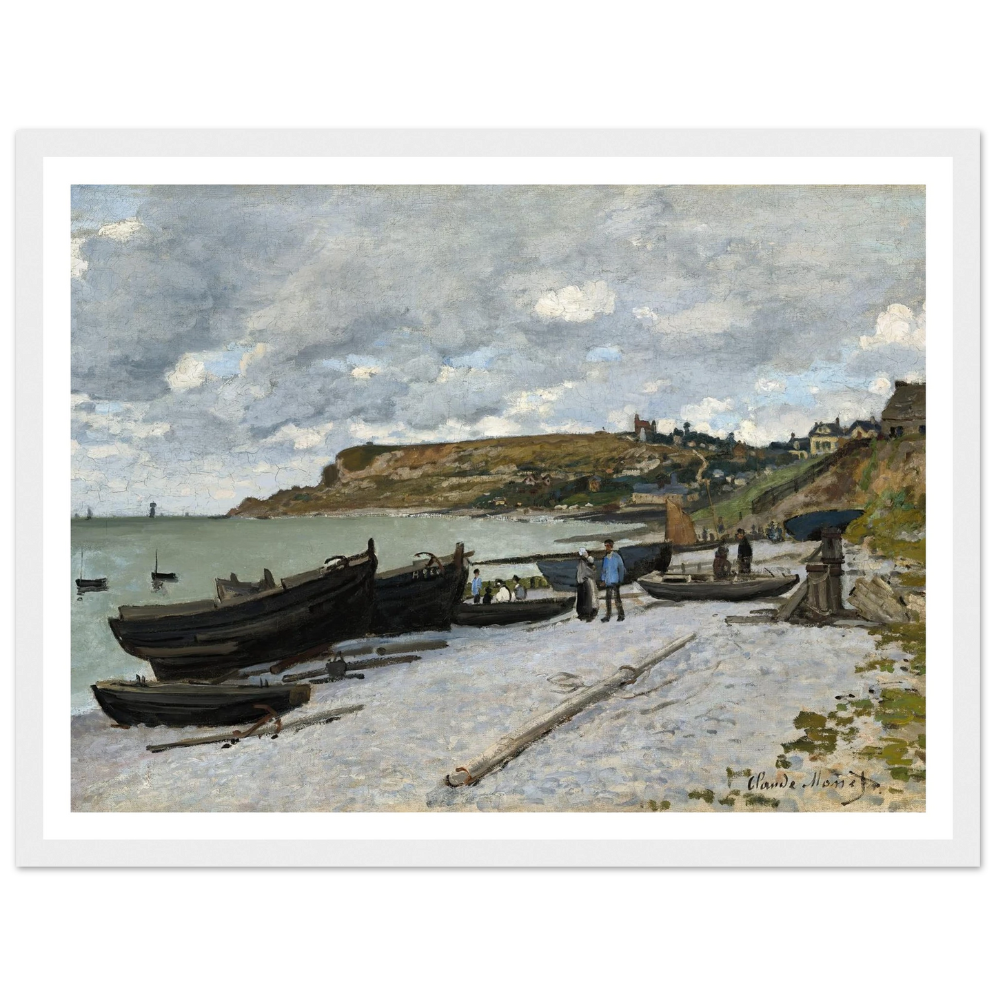 Sainte-Adresse (1867) Art Print | Claude Monet - Framed Poster - 30x40 cm / 12x16″ - Black frame