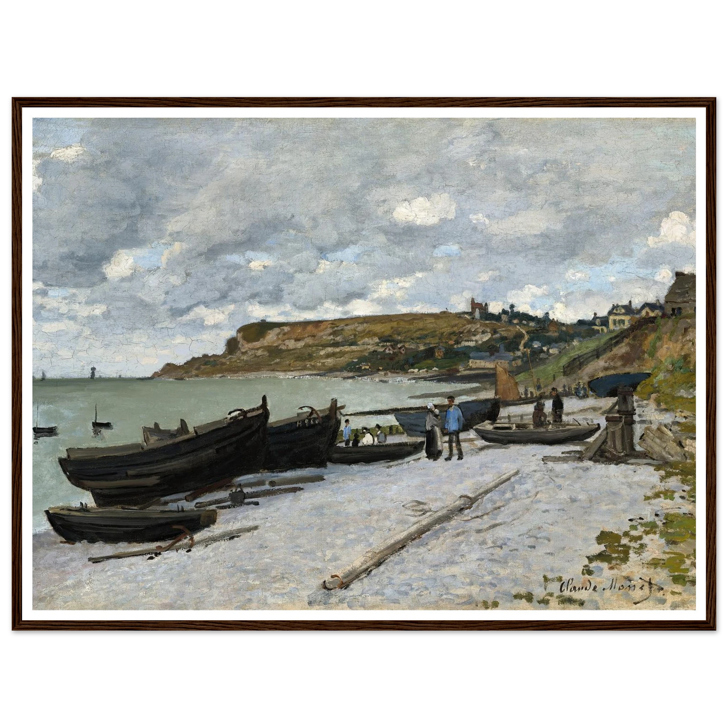 Sainte-Adresse (1867) Art Print | Claude Monet - Framed Poster - 30x40 cm / 12x16″ - Black frame