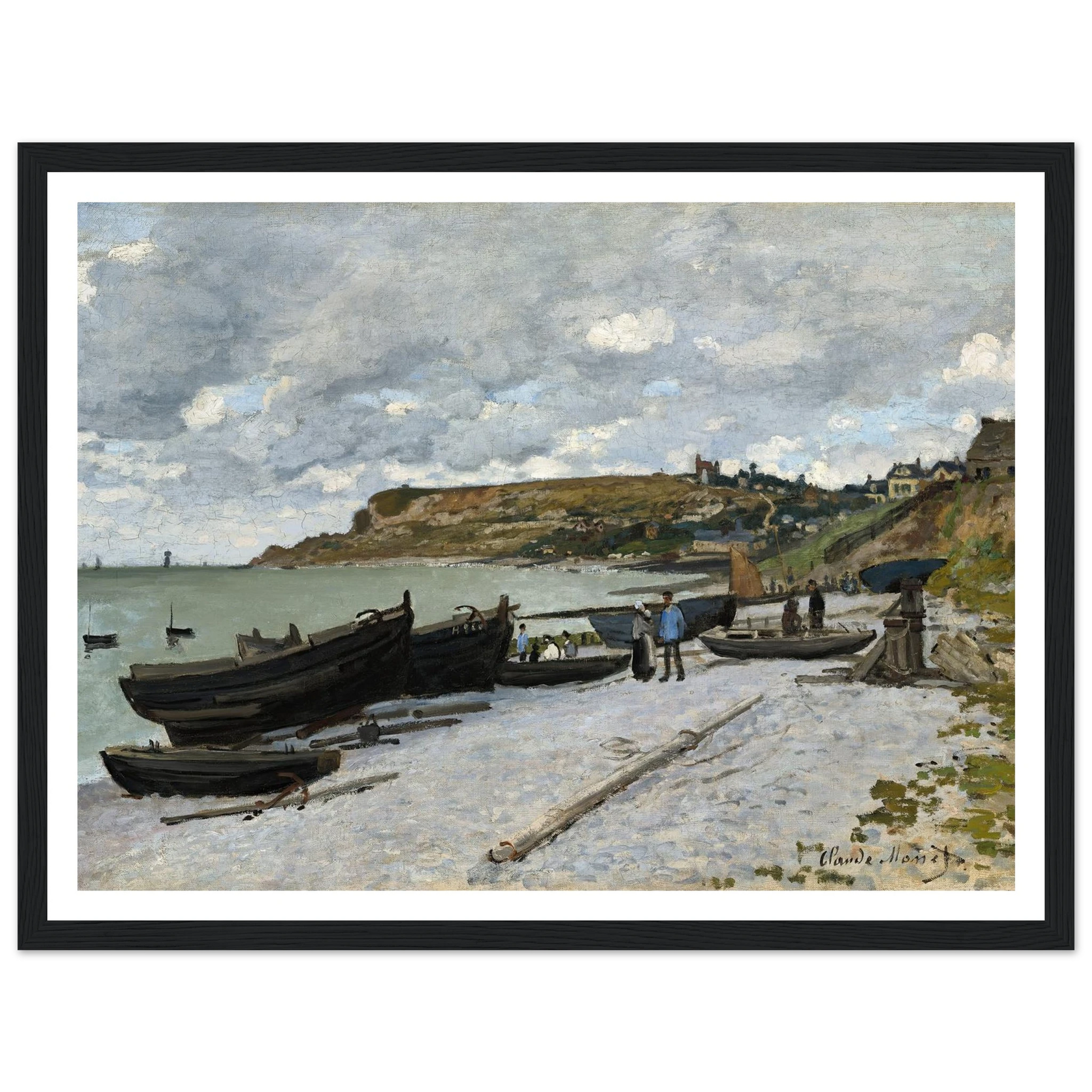 Sainte-Adresse (1867) Art Print | Claude Monet - Framed Poster - 30x40 cm / 12x16″ - Black frame