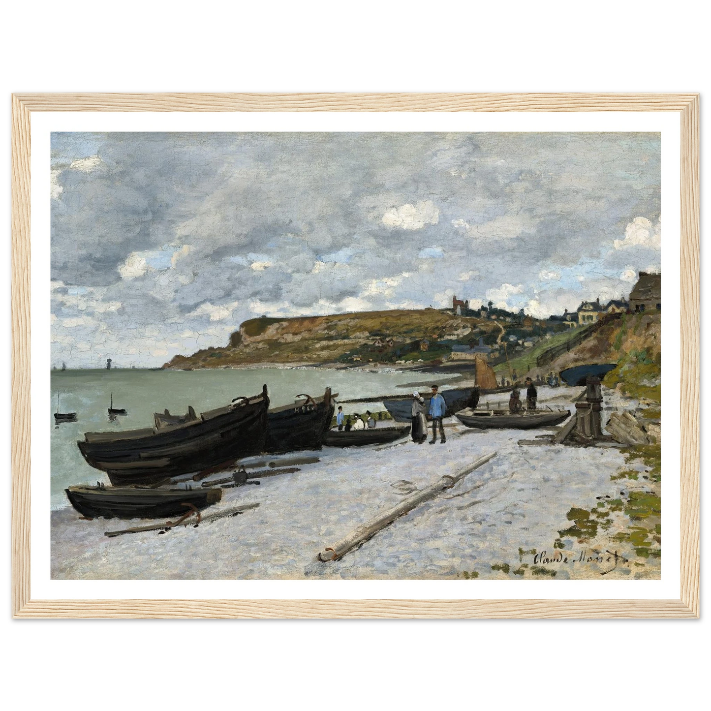 Sainte-Adresse (1867) Art Print | Claude Monet - Framed Poster - 30x40 cm / 12x16″ - Black frame