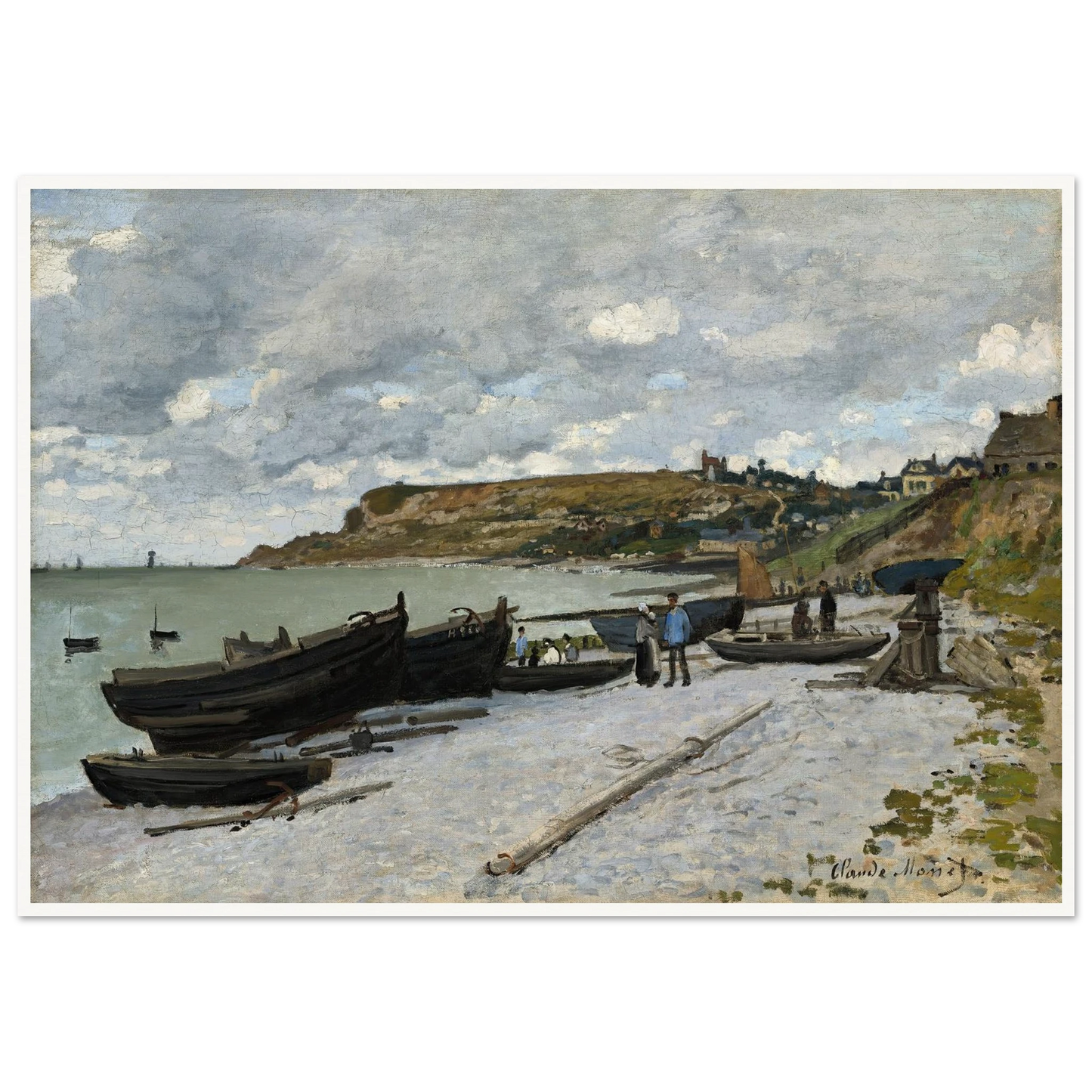 Sainte-Adresse (1867) Art Print | Claude Monet - Framed Poster - 30x40 cm / 12x16″ - Black frame