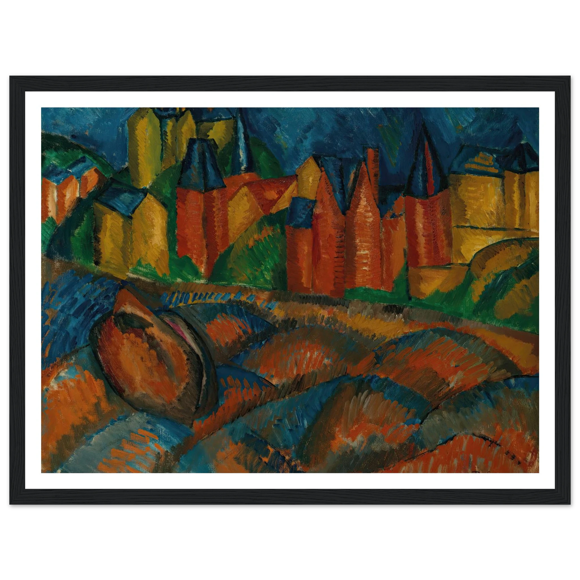 Sainte-Adresse, la plage (1909) Art Print | Raoul Dufy – Quipham