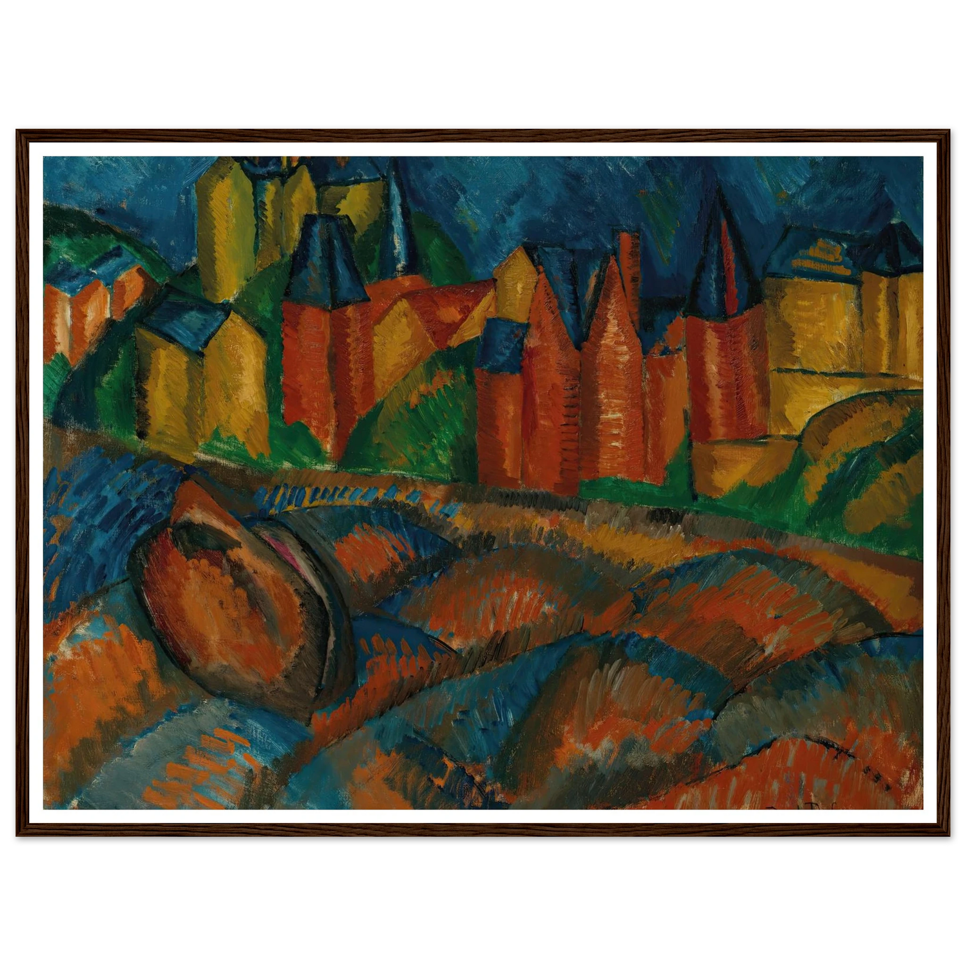 Sainte-Adresse, la plage (1909) Art Print | Raoul Dufy – Quipham