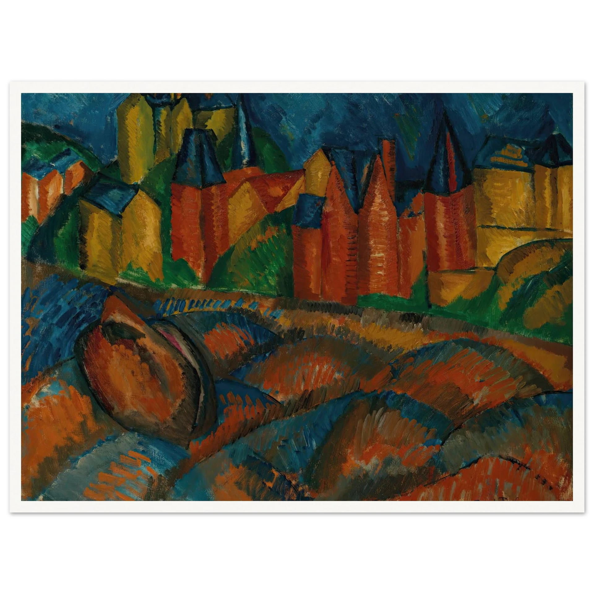Sainte-Adresse, la plage (1909) Art Print | Raoul Dufy – Quipham
