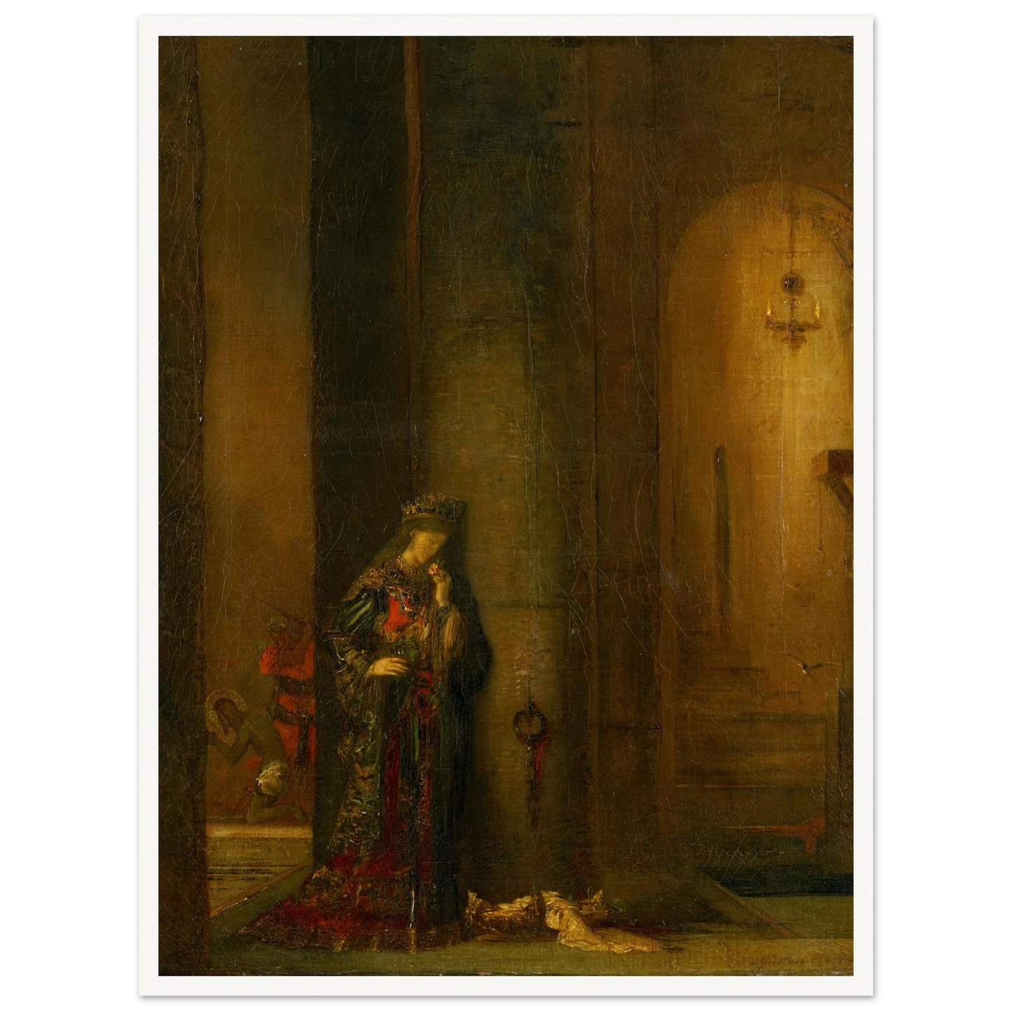 Salome At The Prison Art Print | Gustave Moreau - Framed Poster - 30x40 cm / 12x16″ - Black frame