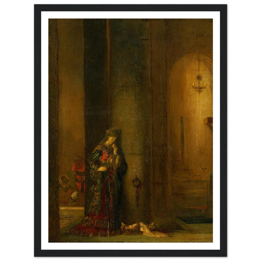 Salome At The Prison Art Print | Gustave Moreau - Framed Poster - 30x40 cm / 12x16″ - Black frame