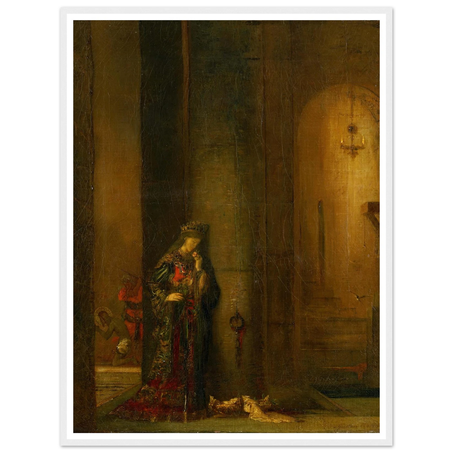 Salome At The Prison Art Print | Gustave Moreau - Framed Poster - 30x40 cm / 12x16″ - Black frame