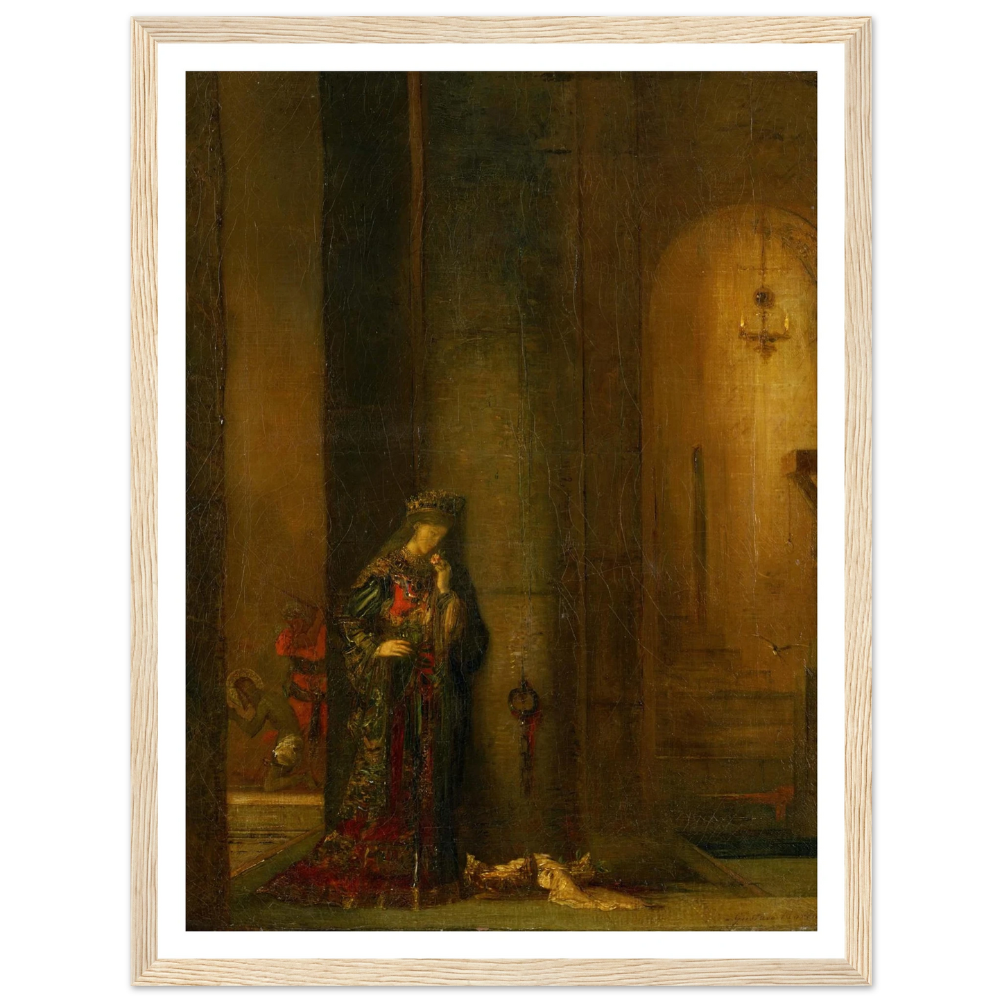Salome At The Prison Art Print | Gustave Moreau - Framed Poster - 30x40 cm / 12x16″ - Black frame