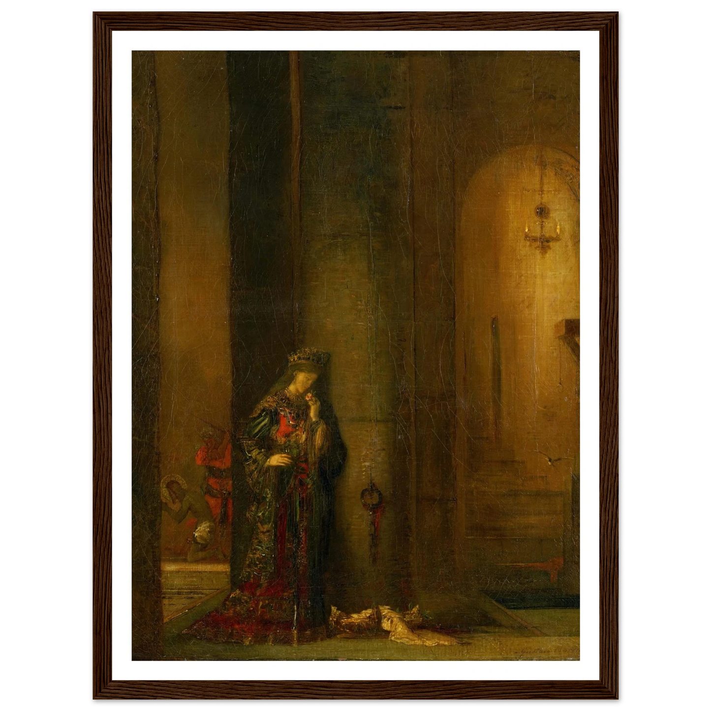 Salome At The Prison Art Print | Gustave Moreau - Framed Poster - 30x40 cm / 12x16″ - Black frame