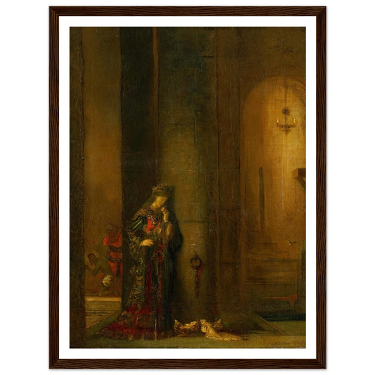 Salome At The Prison Art Print | Gustave Moreau - Framed Poster - 30x40 cm / 12x16″ - Black frame