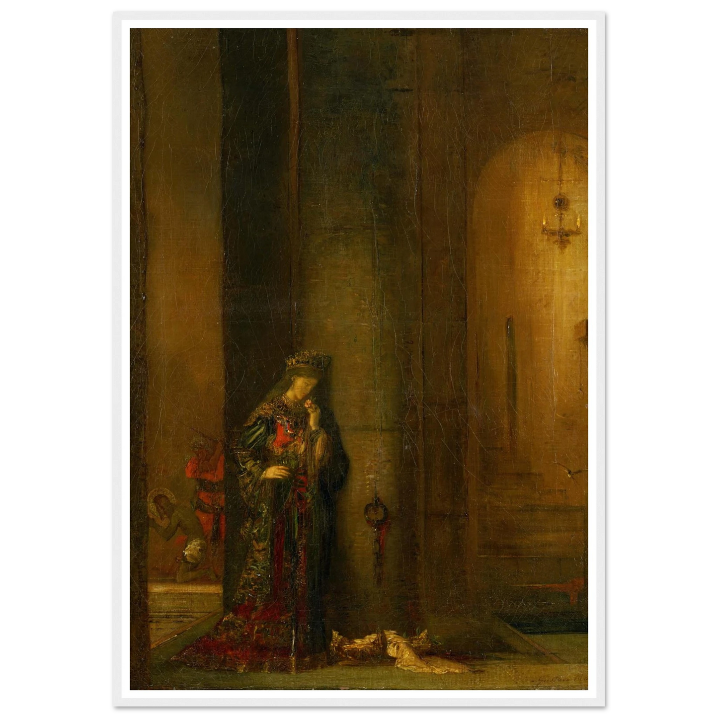 Salome At The Prison Art Print | Gustave Moreau - Framed Poster - 30x40 cm / 12x16″ - Black frame