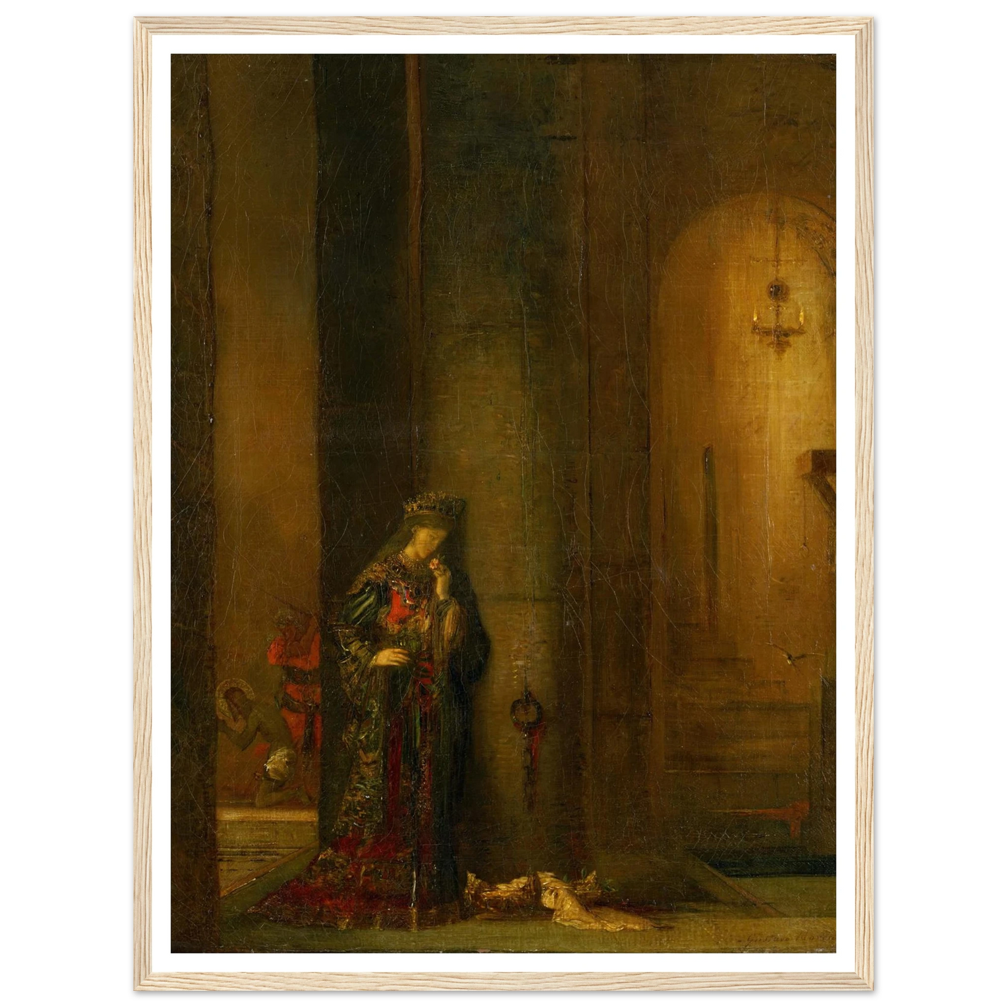 Salome At The Prison Art Print | Gustave Moreau - Framed Poster - 30x40 cm / 12x16″ - Black frame