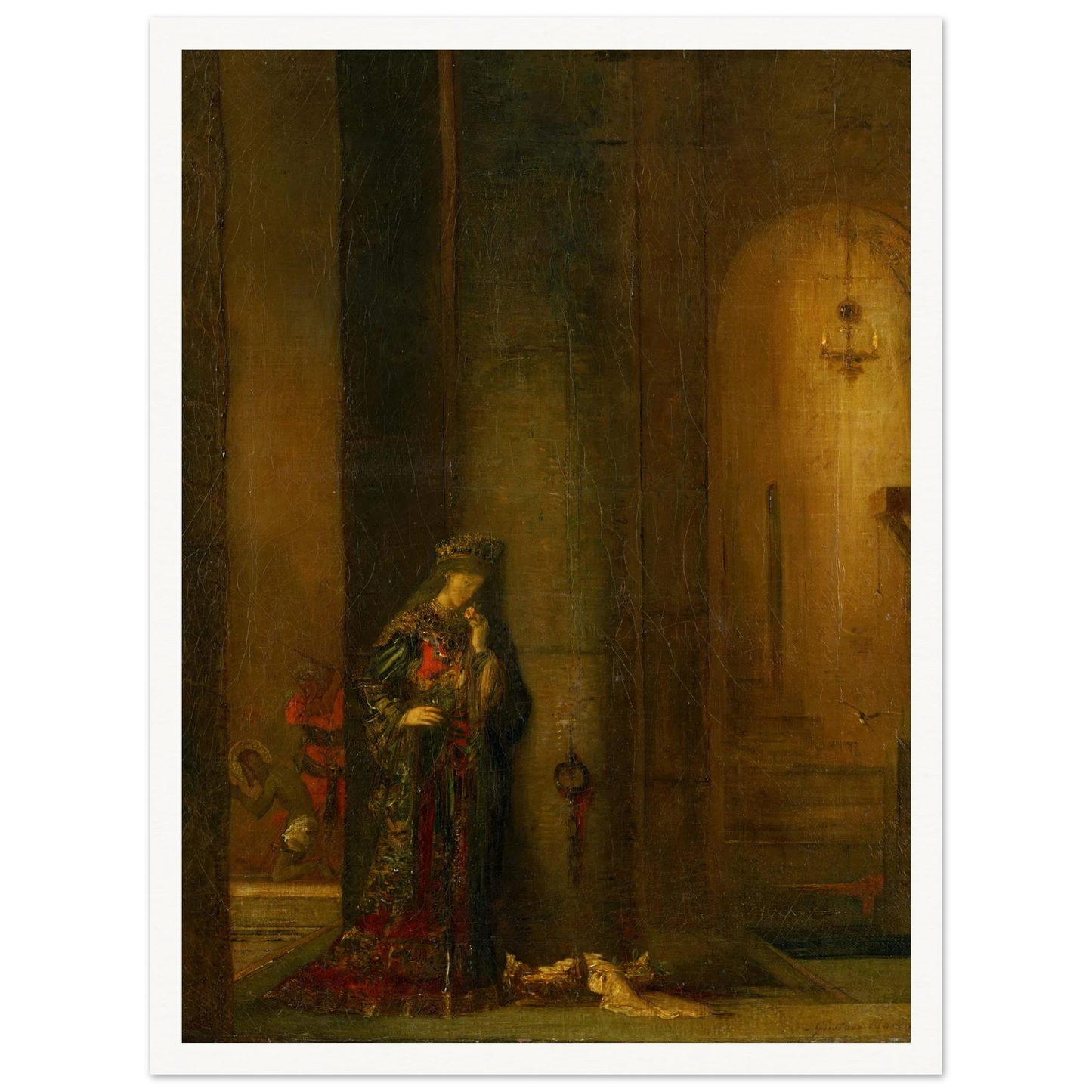 Salome At The Prison Art Print | Gustave Moreau - Framed Poster - 30x40 cm / 12x16″ - Black frame