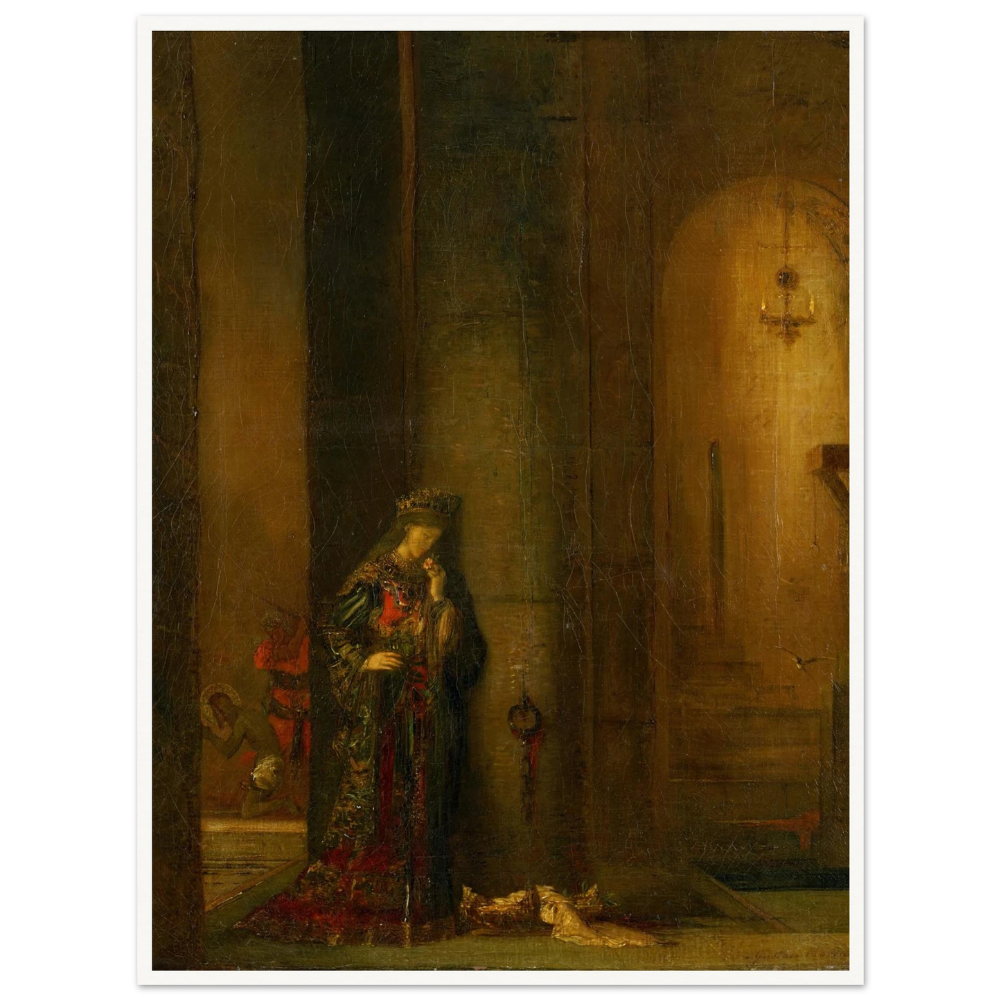 Salome At The Prison Art Print | Gustave Moreau - Framed Poster - 30x40 cm / 12x16″ - Black frame