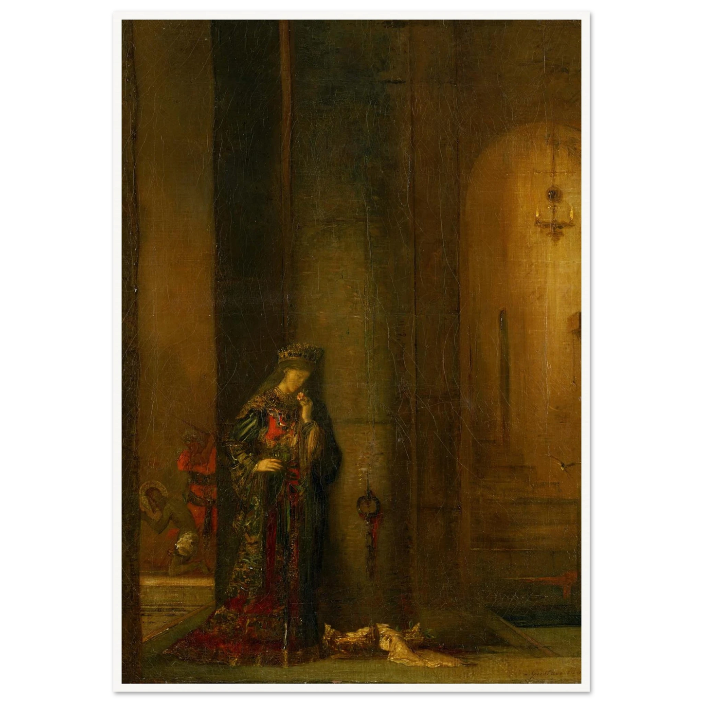 Salome At The Prison Art Print | Gustave Moreau - Framed Poster - 30x40 cm / 12x16″ - Black frame