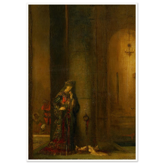 Salome At The Prison Art Print | Gustave Moreau - Framed Poster - 30x40 cm / 12x16″ - Black frame