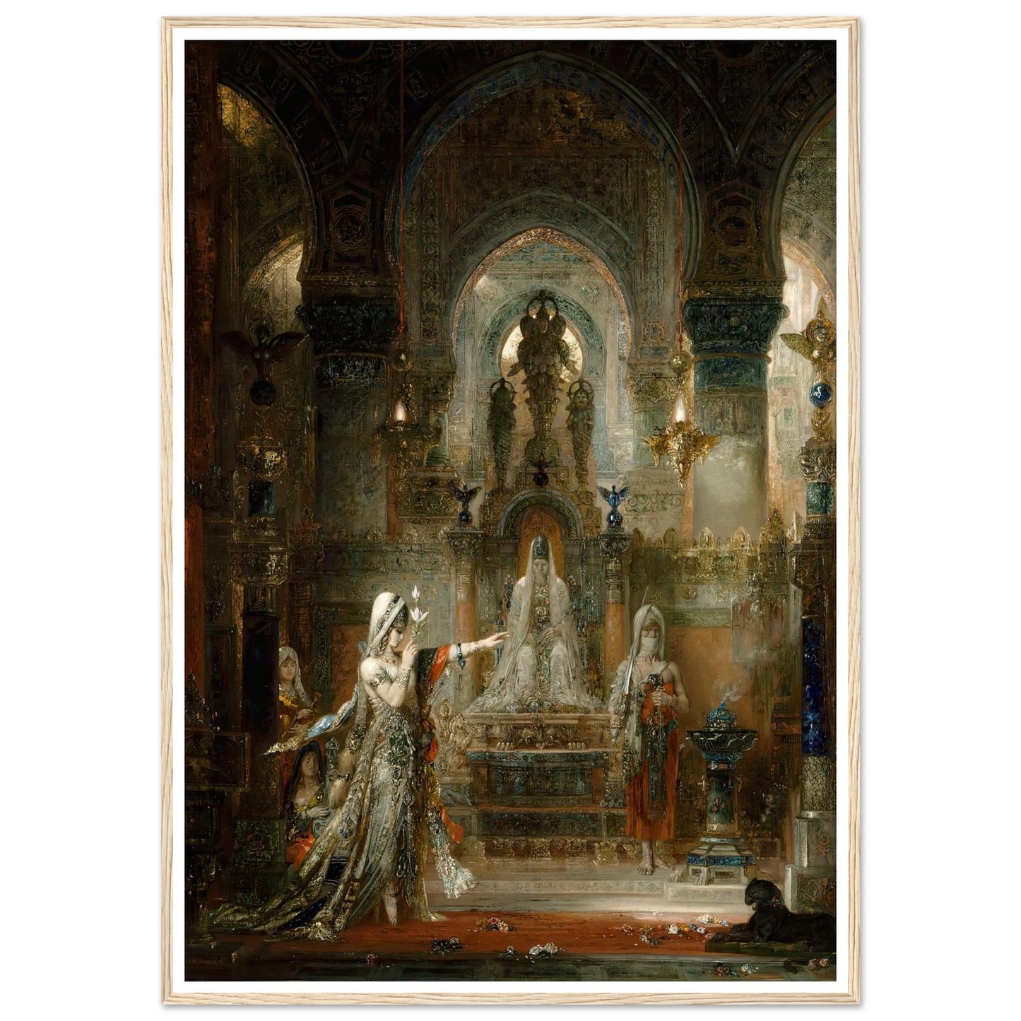 Salomé Dancing before Herod (1876) Art Print | Gustave Moreau - Framed Poster - 30x40 cm / 12x16″ - Black frame
