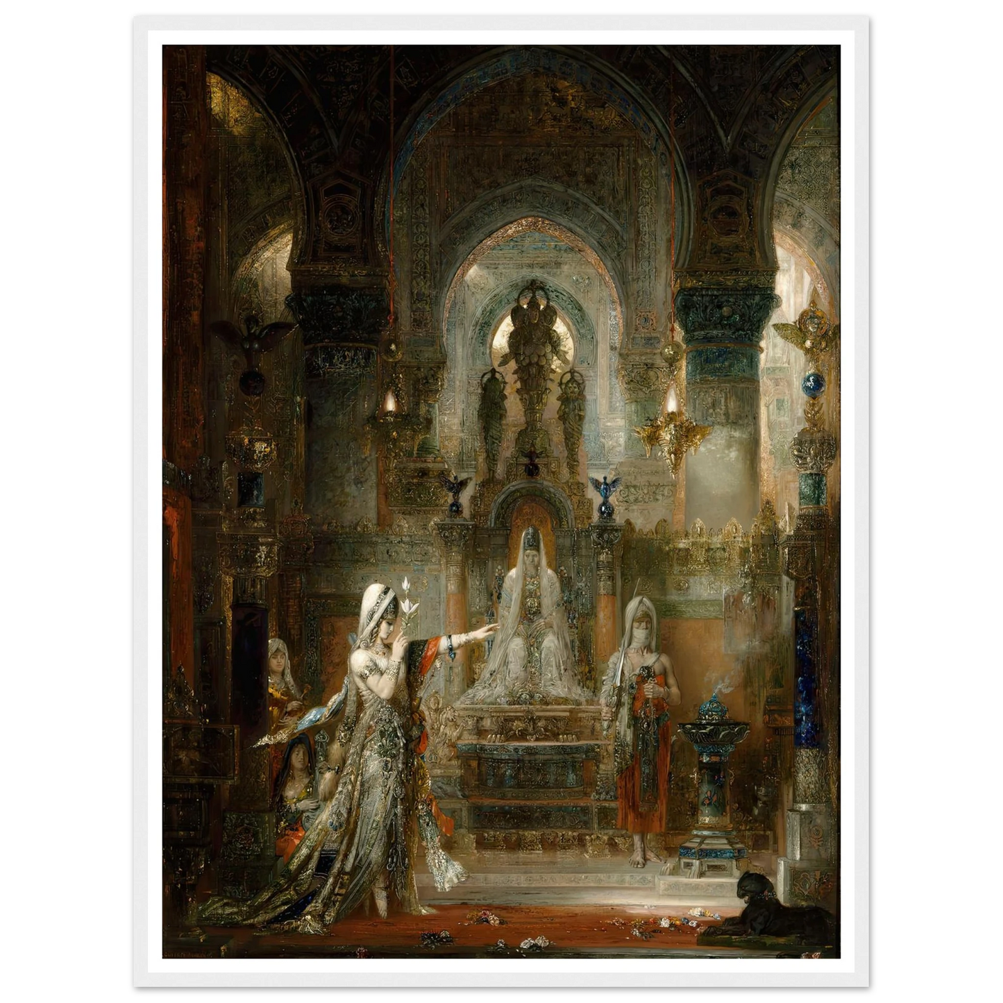 Salomé Dancing before Herod (1876) Art Print | Gustave Moreau - Framed Poster - 30x40 cm / 12x16″ - Black frame