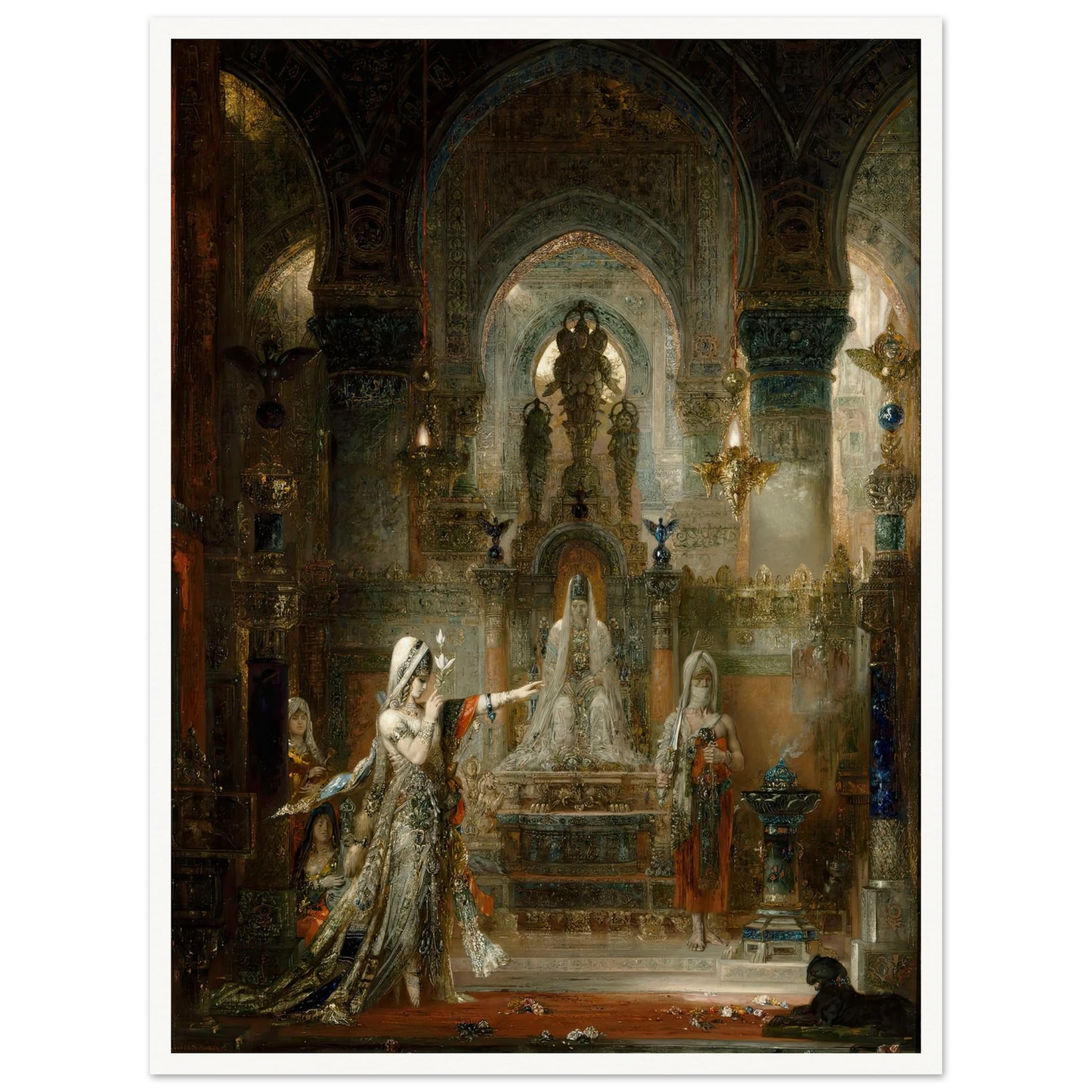 Salomé Dancing before Herod (1876) Art Print | Gustave Moreau - Framed Poster - 30x40 cm / 12x16″ - Black frame
