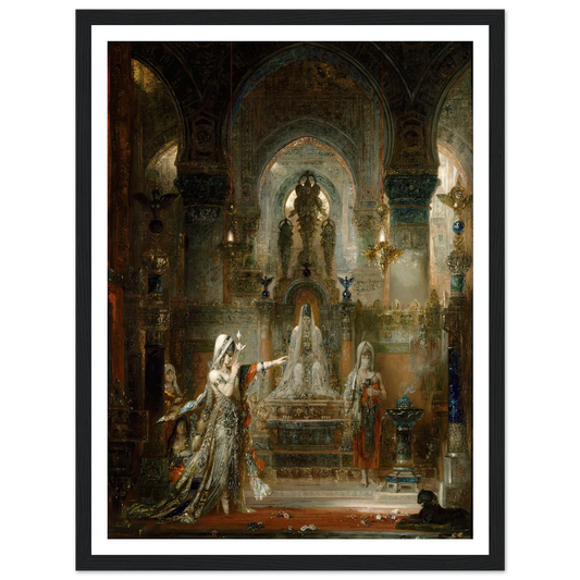 Salomé Dancing before Herod (1876) Art Print | Gustave Moreau - Framed Poster - 30x40 cm / 12x16″ - Black frame