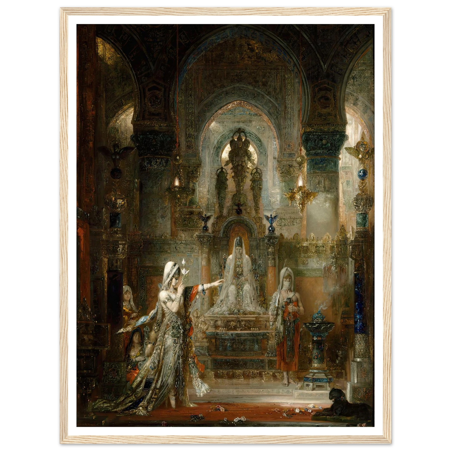 Salomé Dancing before Herod (1876) Art Print | Gustave Moreau - Framed Poster - 30x40 cm / 12x16″ - Black frame