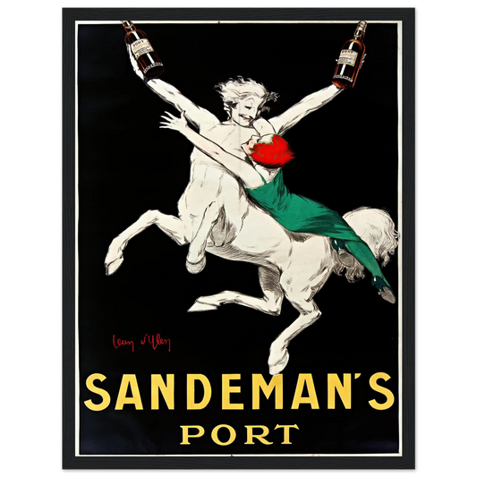 Sandeman’s Port (1930) Art Print | Jean Dylen - Framed Poster - 30x40 cm / 12x16″ - Black frame