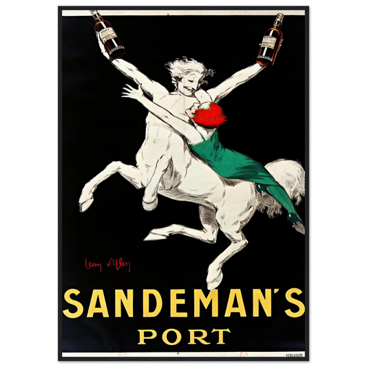 Sandeman’s Port (1930) Art Print | Jean Dylen - Framed Poster - 30x40 cm / 12x16″ - Black frame