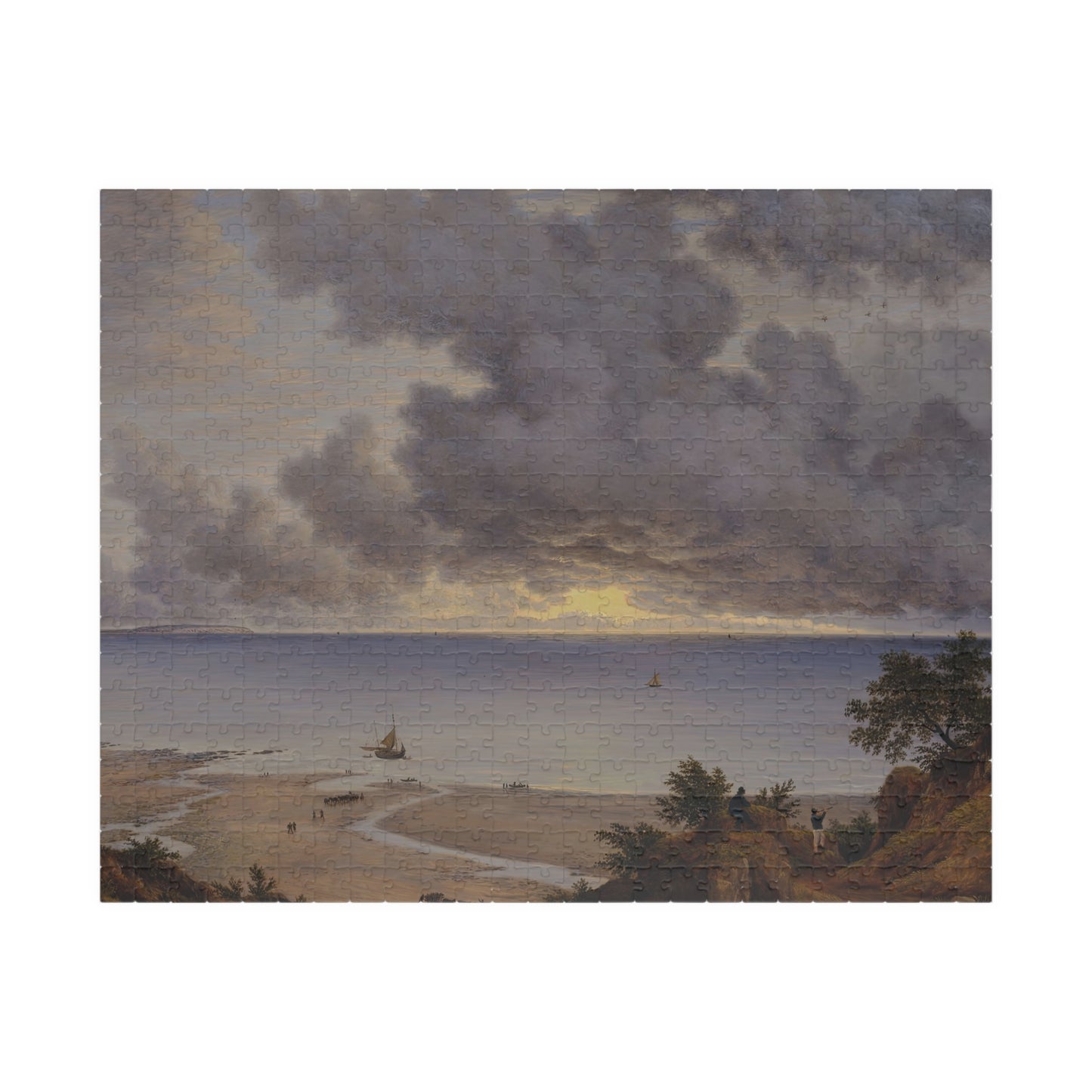 Sandown Bay, from near Shanklin Chine, Isle of Wight Puzzle | John Glover - - 252 pcs (Horizontal) - 
