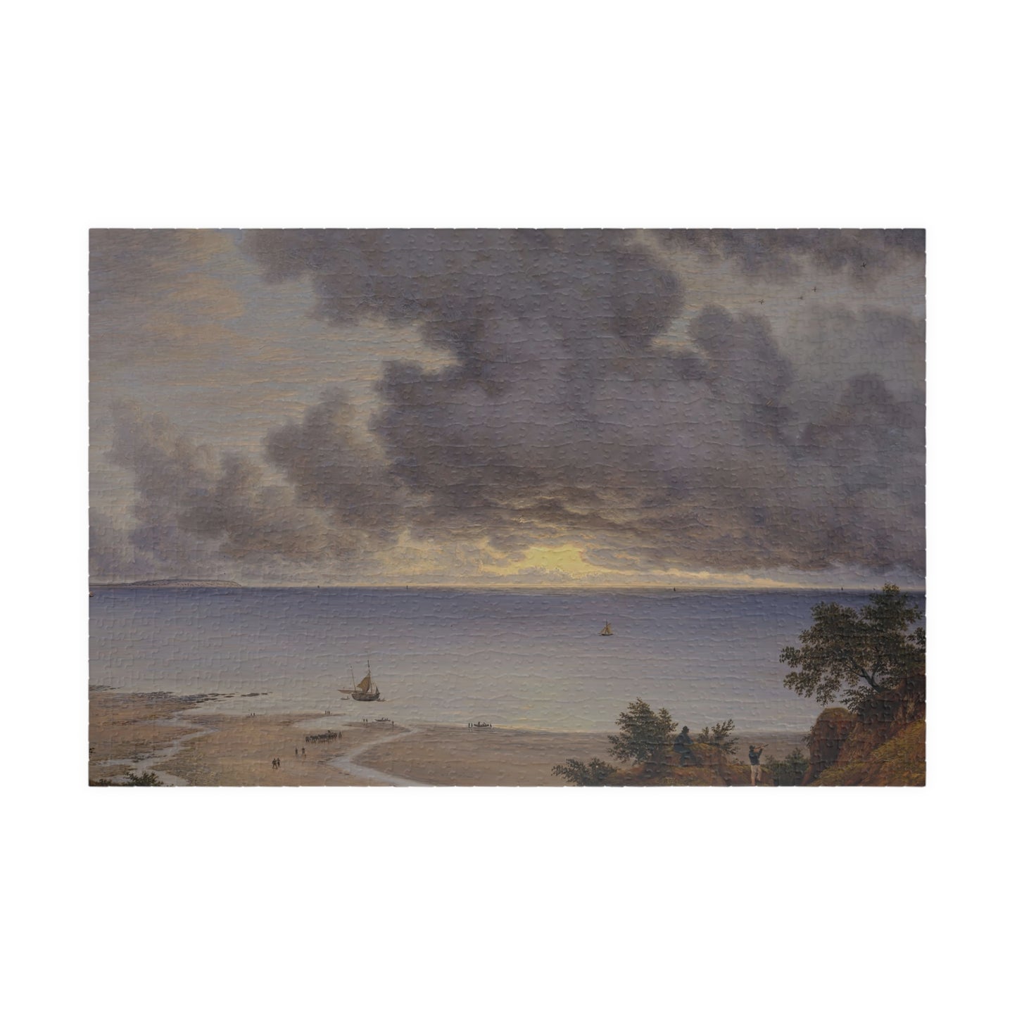 Sandown Bay, from near Shanklin Chine, Isle of Wight Puzzle | John Glover - - 252 pcs (Horizontal) - 