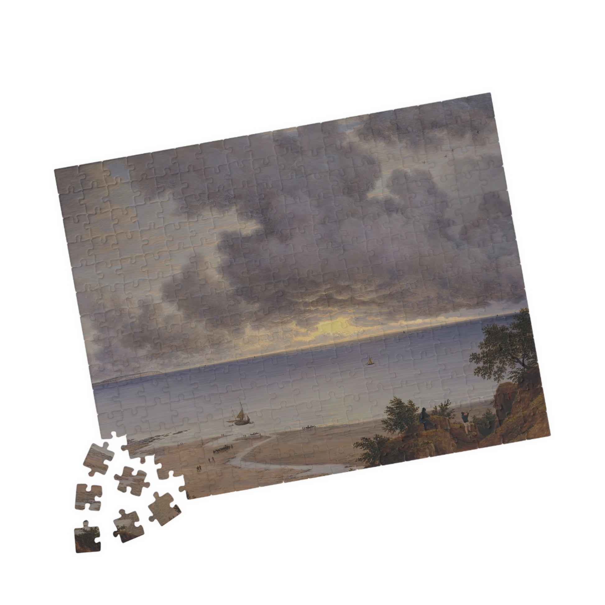 Sandown Bay, from near Shanklin Chine, Isle of Wight Puzzle | John Glover - - 252 pcs (Horizontal) - 