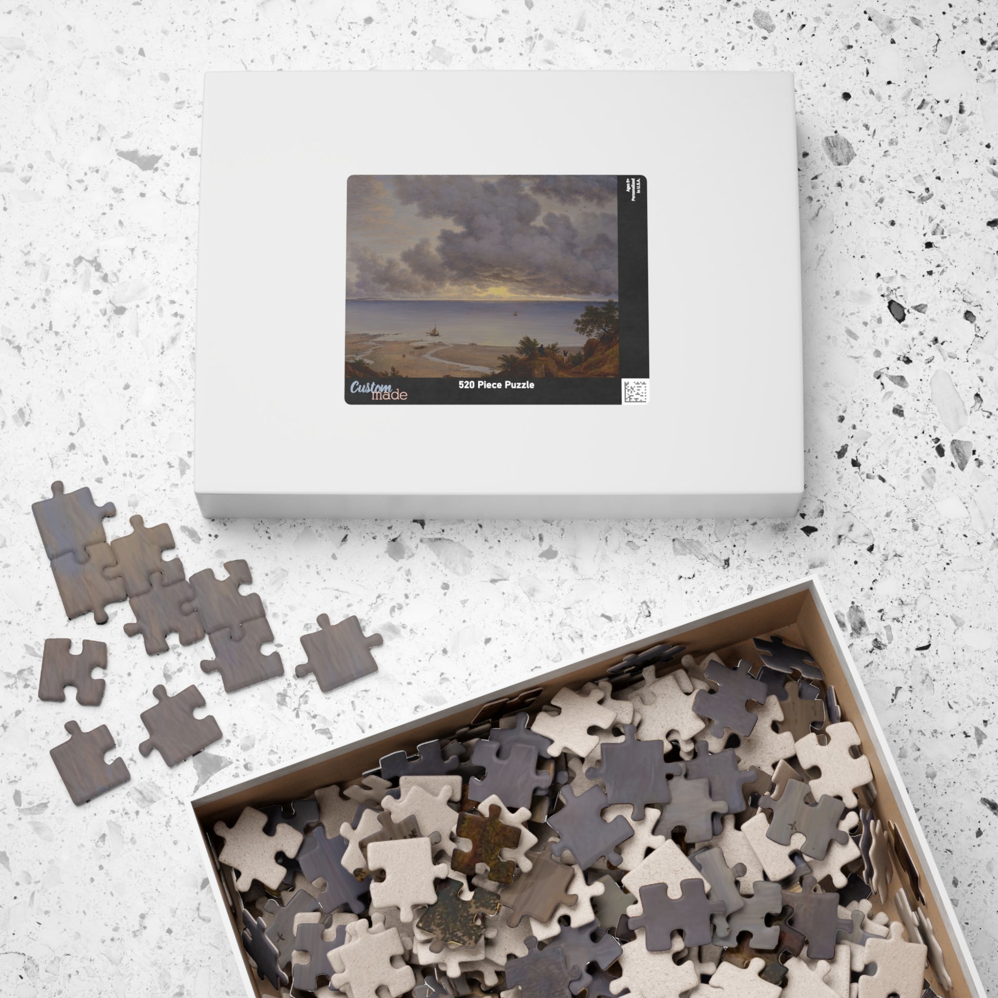 Sandown Bay, from near Shanklin Chine, Isle of Wight Puzzle | John Glover - - 252 pcs (Horizontal) - 