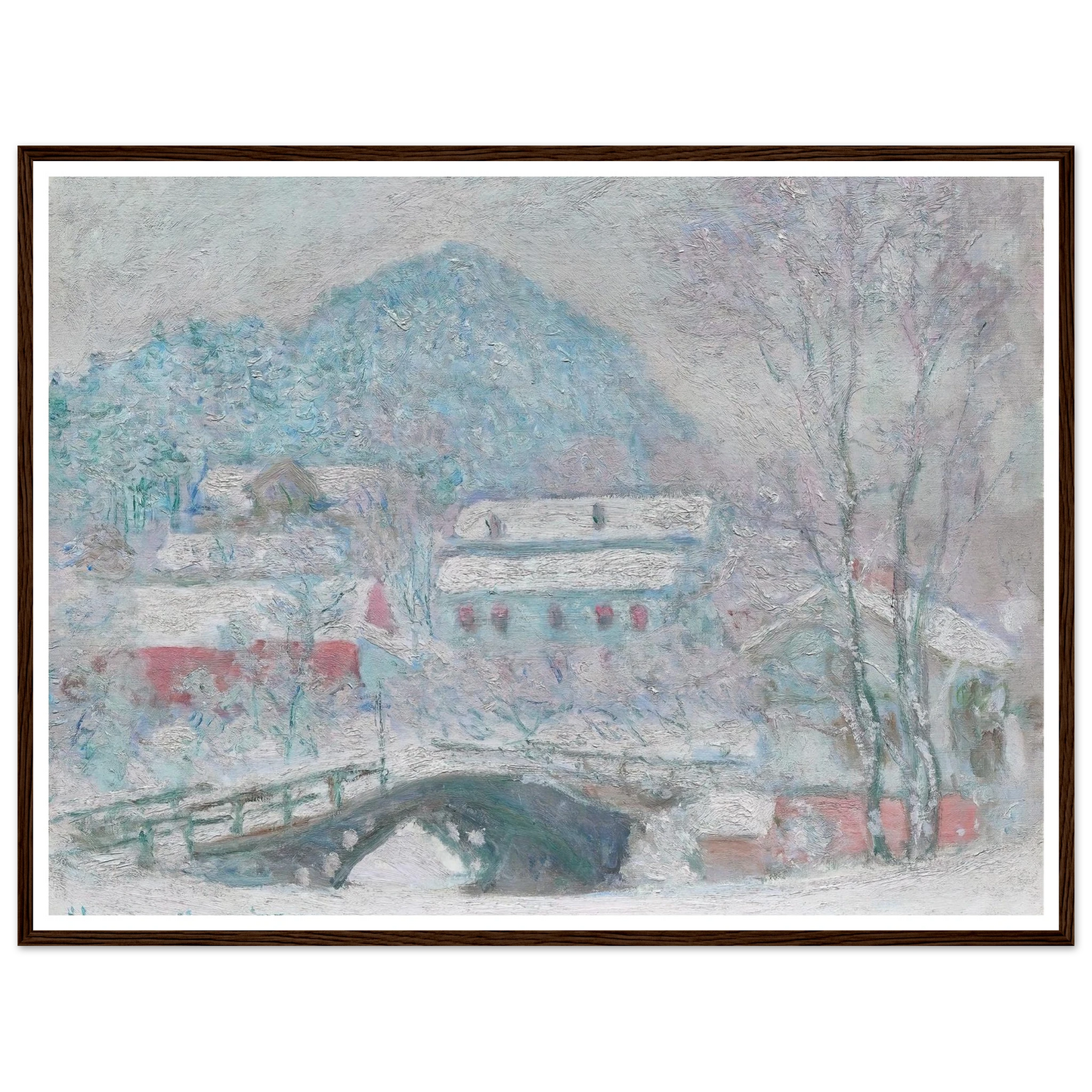 Sandvika, Norway (1895) Art Print | Claude Monet - Framed Poster - 30x40 cm / 12x16″ - Black frame