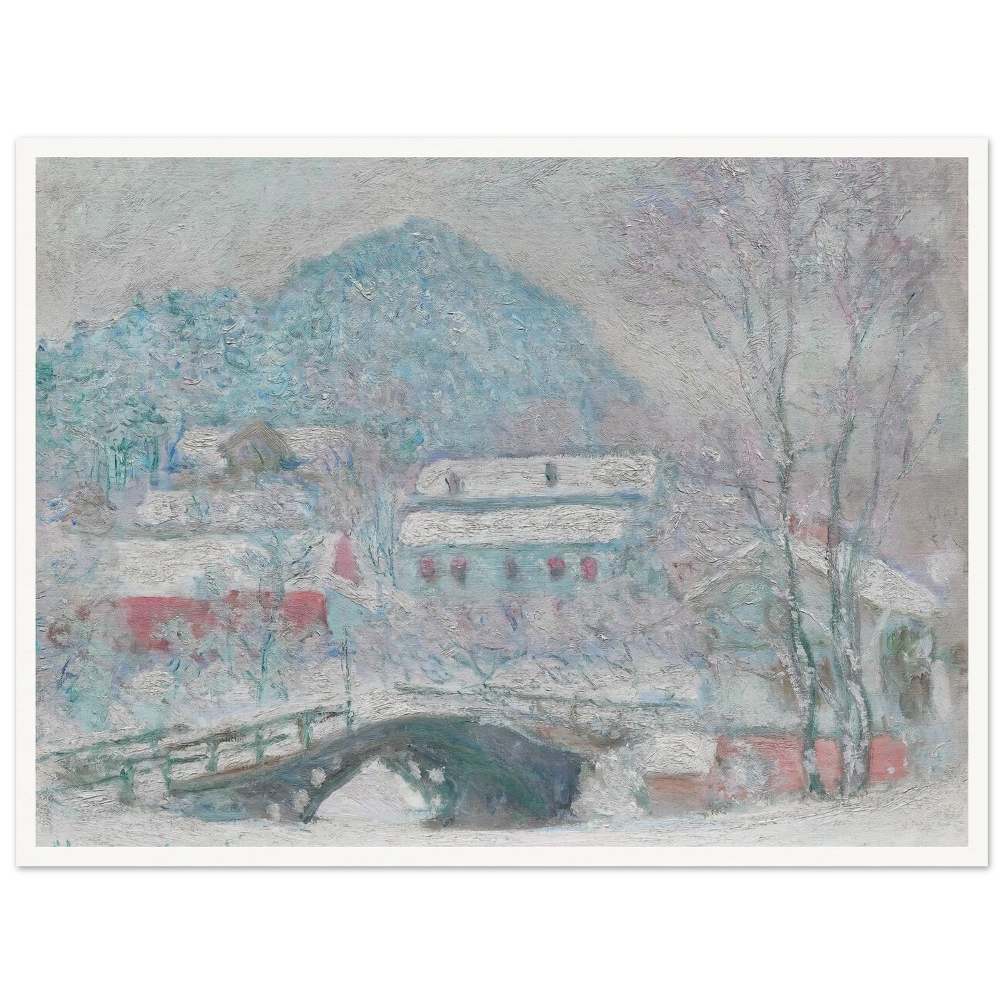 Sandvika, Norway (1895) Art Print | Claude Monet - Framed Poster - 30x40 cm / 12x16″ - Black frame