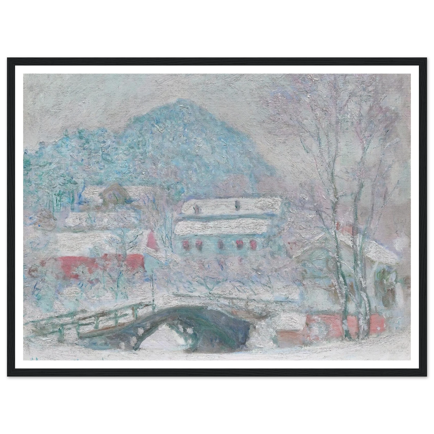 Sandvika, Norway (1895) Art Print | Claude Monet - Framed Poster - 30x40 cm / 12x16″ - Black frame