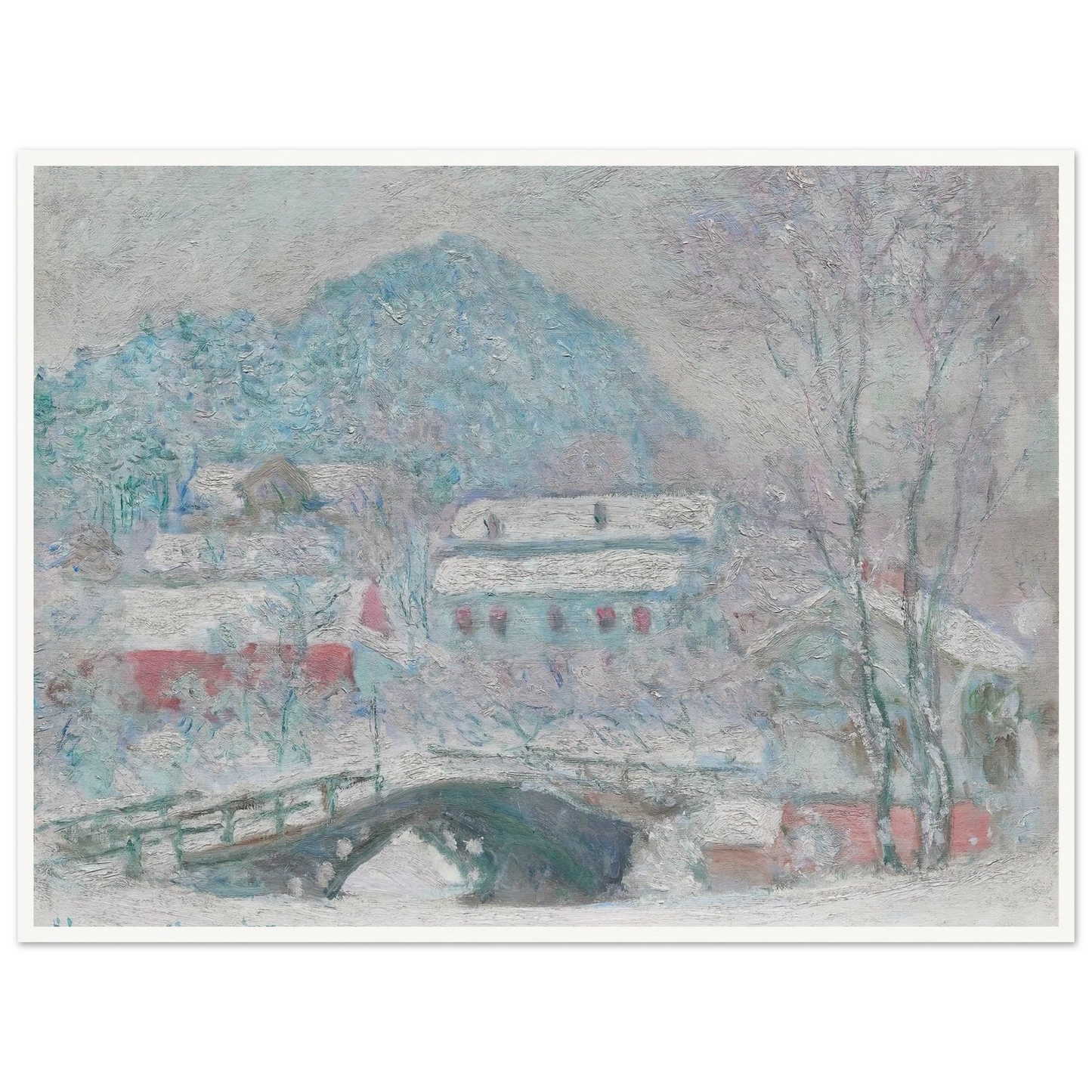 Sandvika, Norway (1895) Art Print | Claude Monet - Framed Poster - 30x40 cm / 12x16″ - Black frame