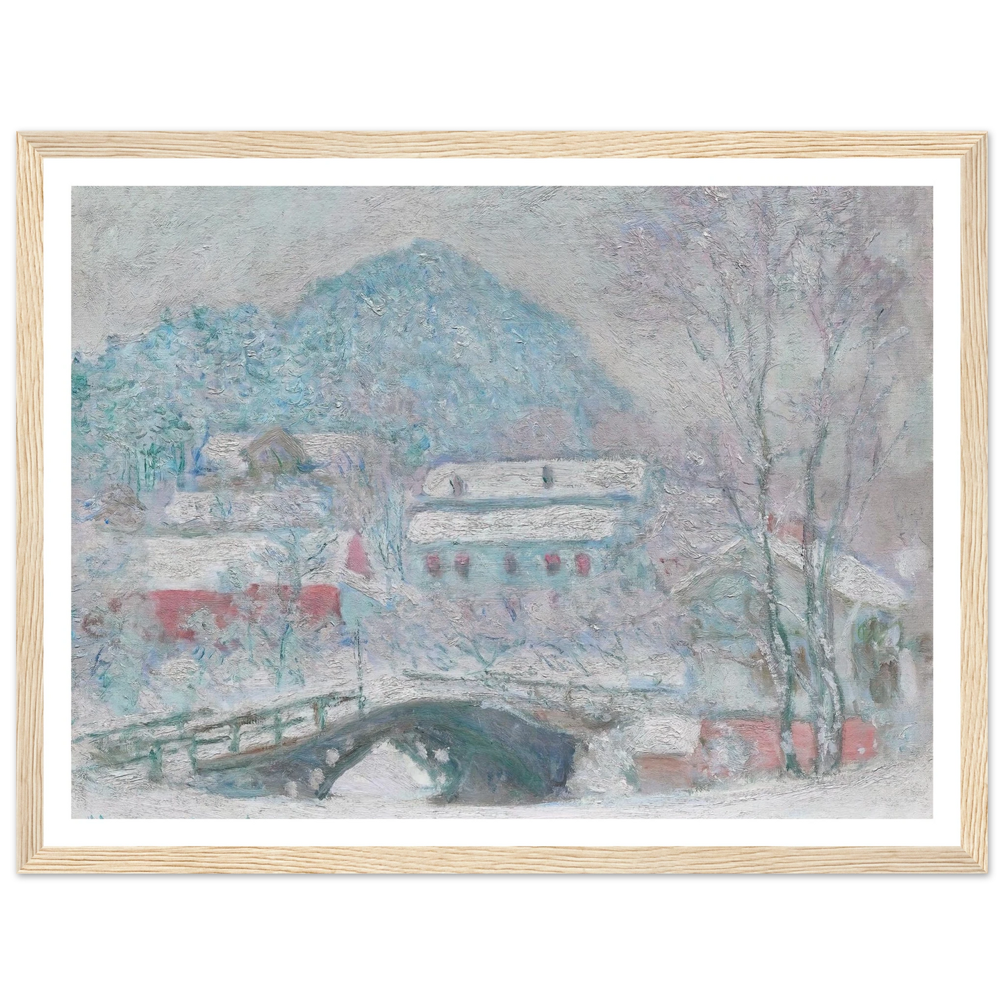 Sandvika, Norway (1895) Art Print | Claude Monet - Framed Poster - 30x40 cm / 12x16″ - Black frame