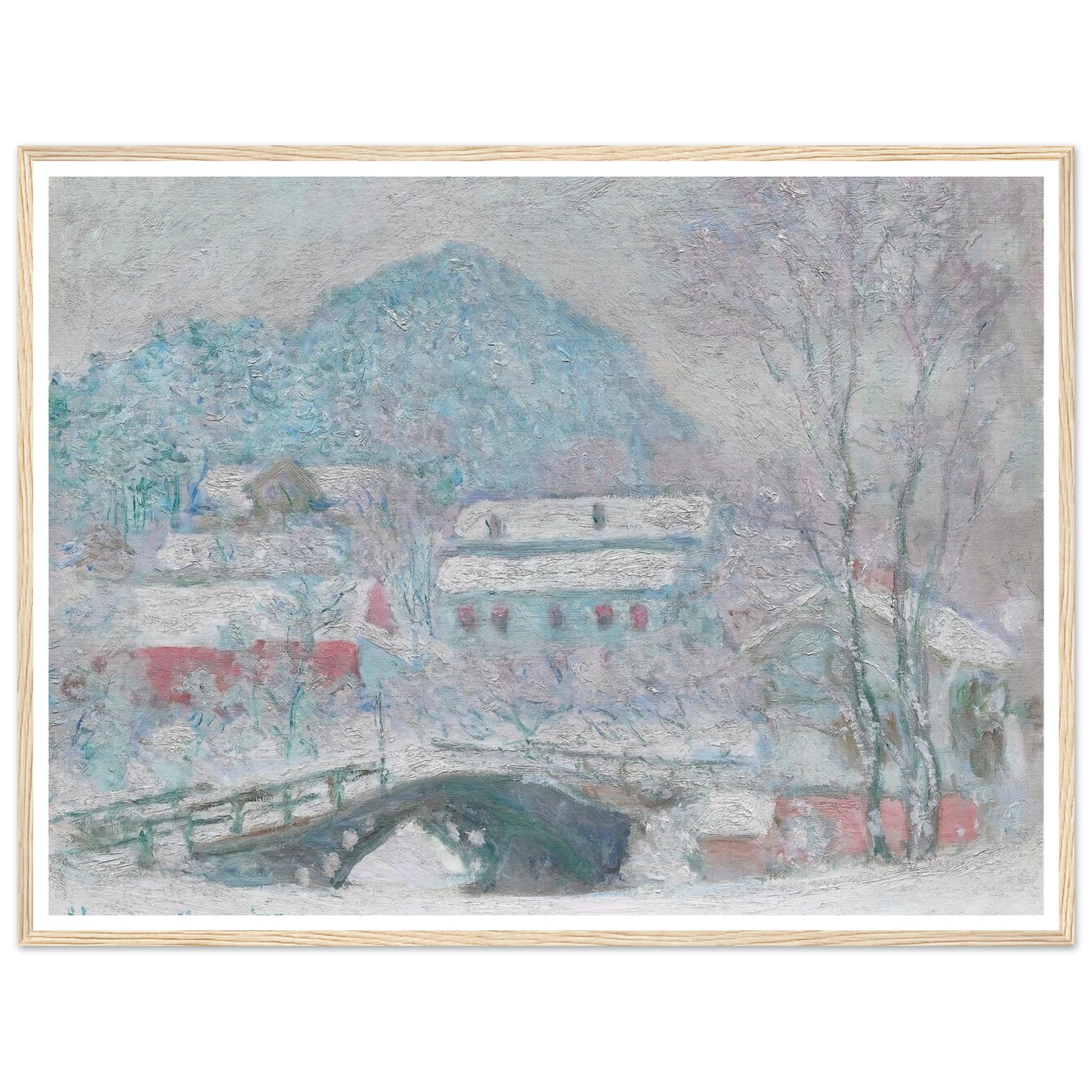 Sandvika, Norway (1895) Art Print | Claude Monet - Framed Poster - 30x40 cm / 12x16″ - Black frame