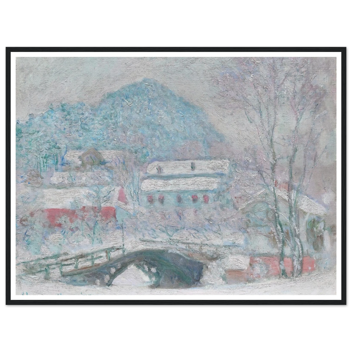 Sandvika, Norway (1895) Art Print | Claude Monet - Framed Poster - 30x40 cm / 12x16″ - Black frame