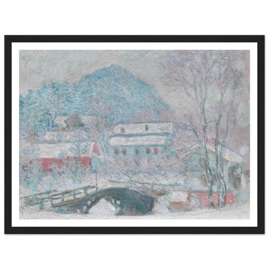 Sandvika, Norway (1895) Art Print | Claude Monet - Framed Poster - 30x40 cm / 12x16″ - Black frame