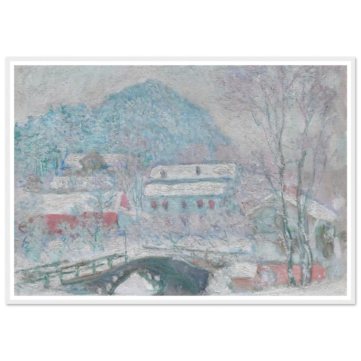 Sandvika, Norway (1895) Art Print | Claude Monet - Framed Poster - 30x40 cm / 12x16″ - Black frame