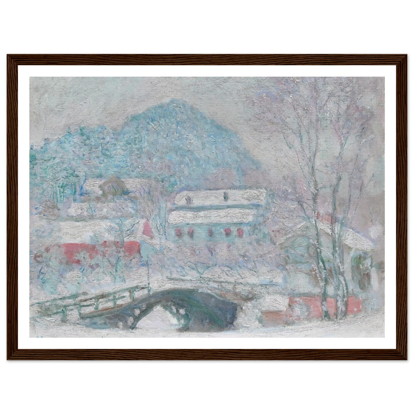 Sandvika, Norway (1895) Art Print | Claude Monet - Framed Poster - 30x40 cm / 12x16″ - Black frame