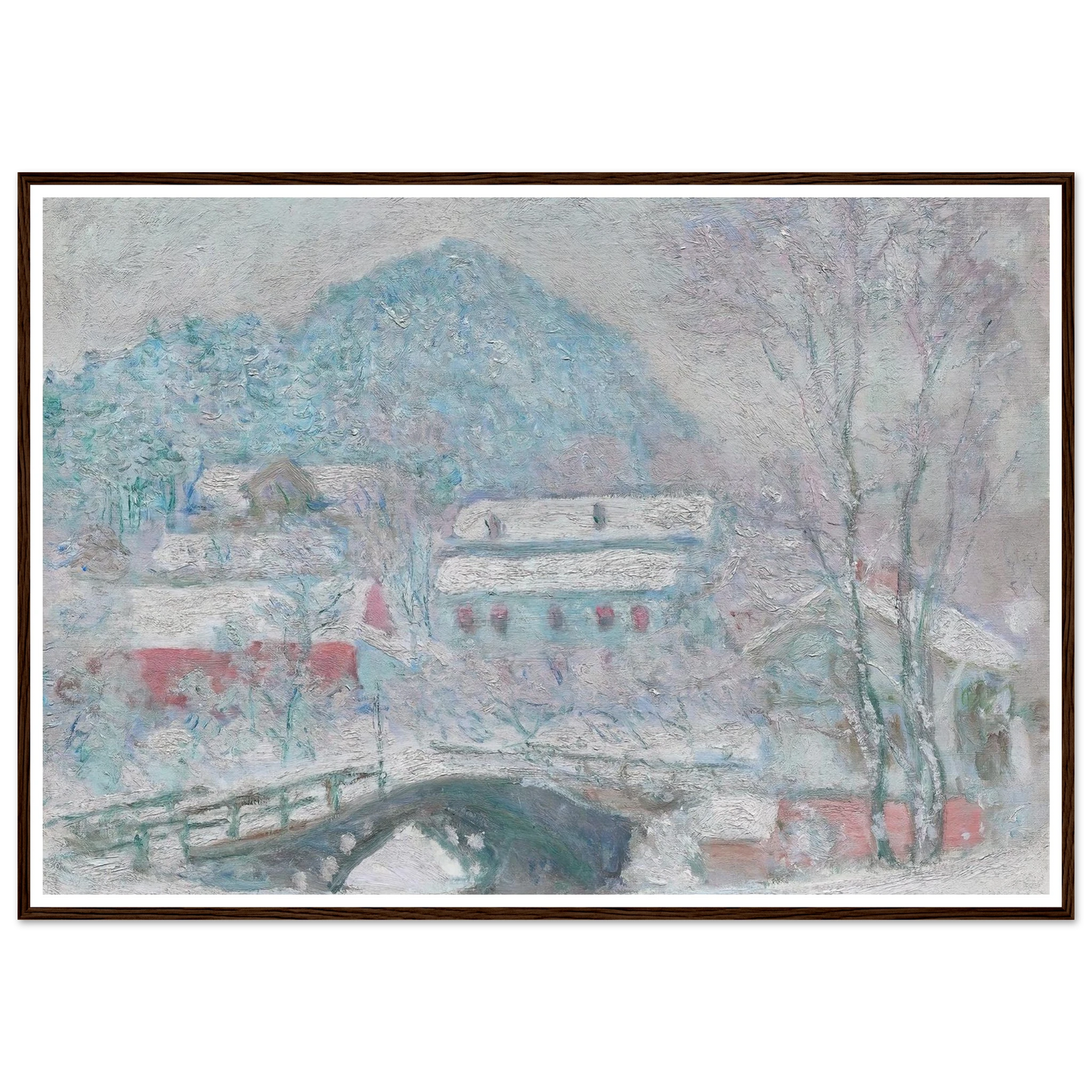Sandvika, Norway (1895) Art Print | Claude Monet - Framed Poster - 30x40 cm / 12x16″ - Black frame