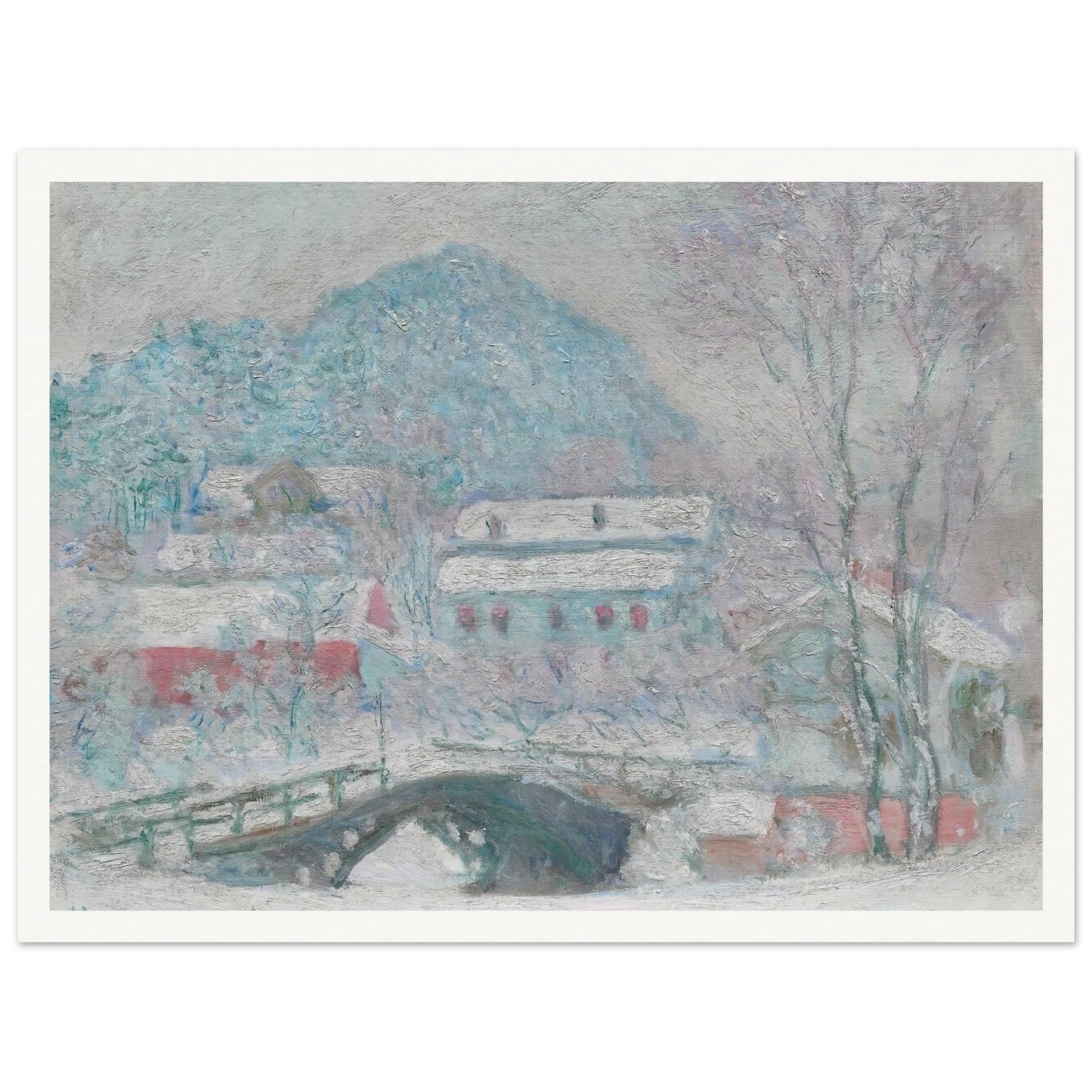 Sandvika, Norway (1895) Art Print | Claude Monet - Framed Poster - 30x40 cm / 12x16″ - Black frame