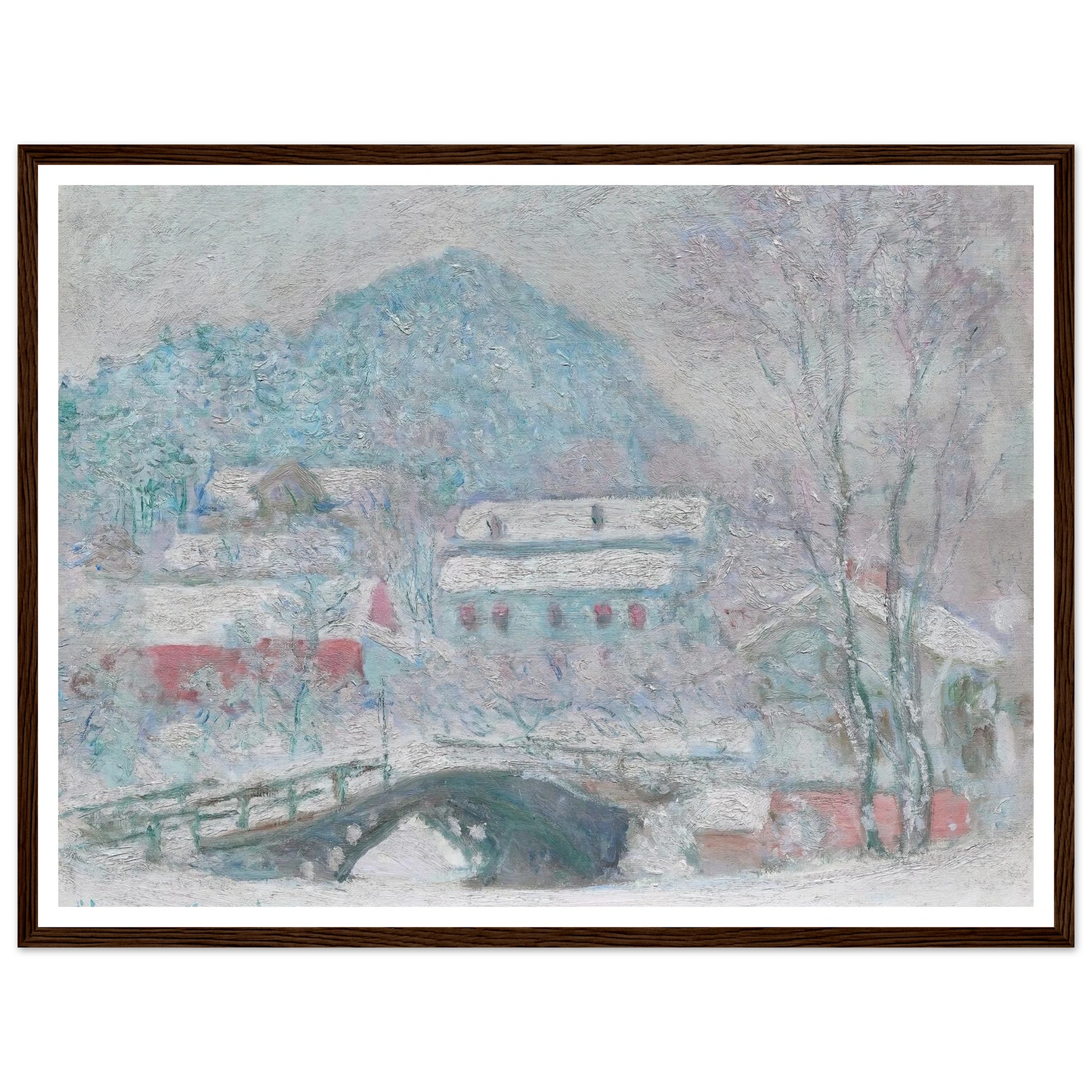 Sandvika, Norway (1895) Art Print | Claude Monet - Framed Poster - 30x40 cm / 12x16″ - Black frame