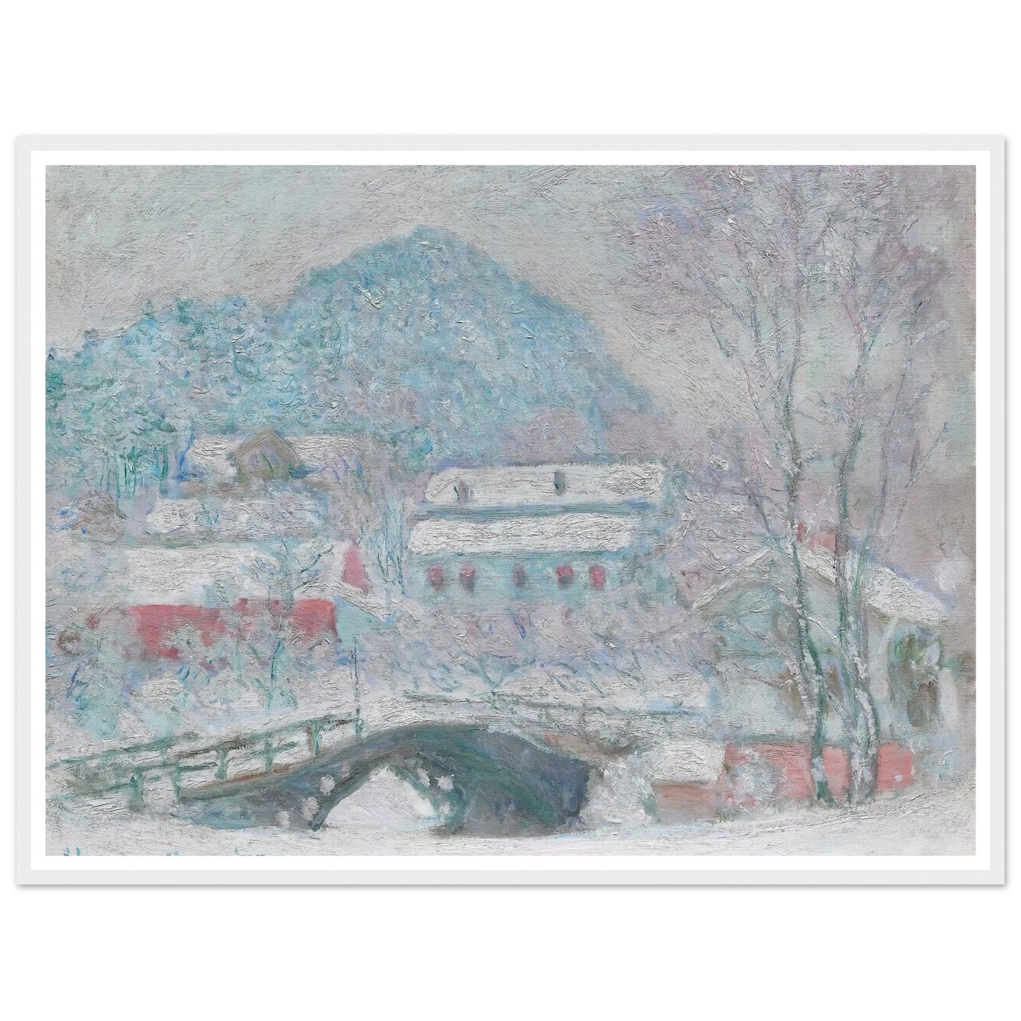Sandvika, Norway (1895) Art Print | Claude Monet - Framed Poster - 30x40 cm / 12x16″ - Black frame