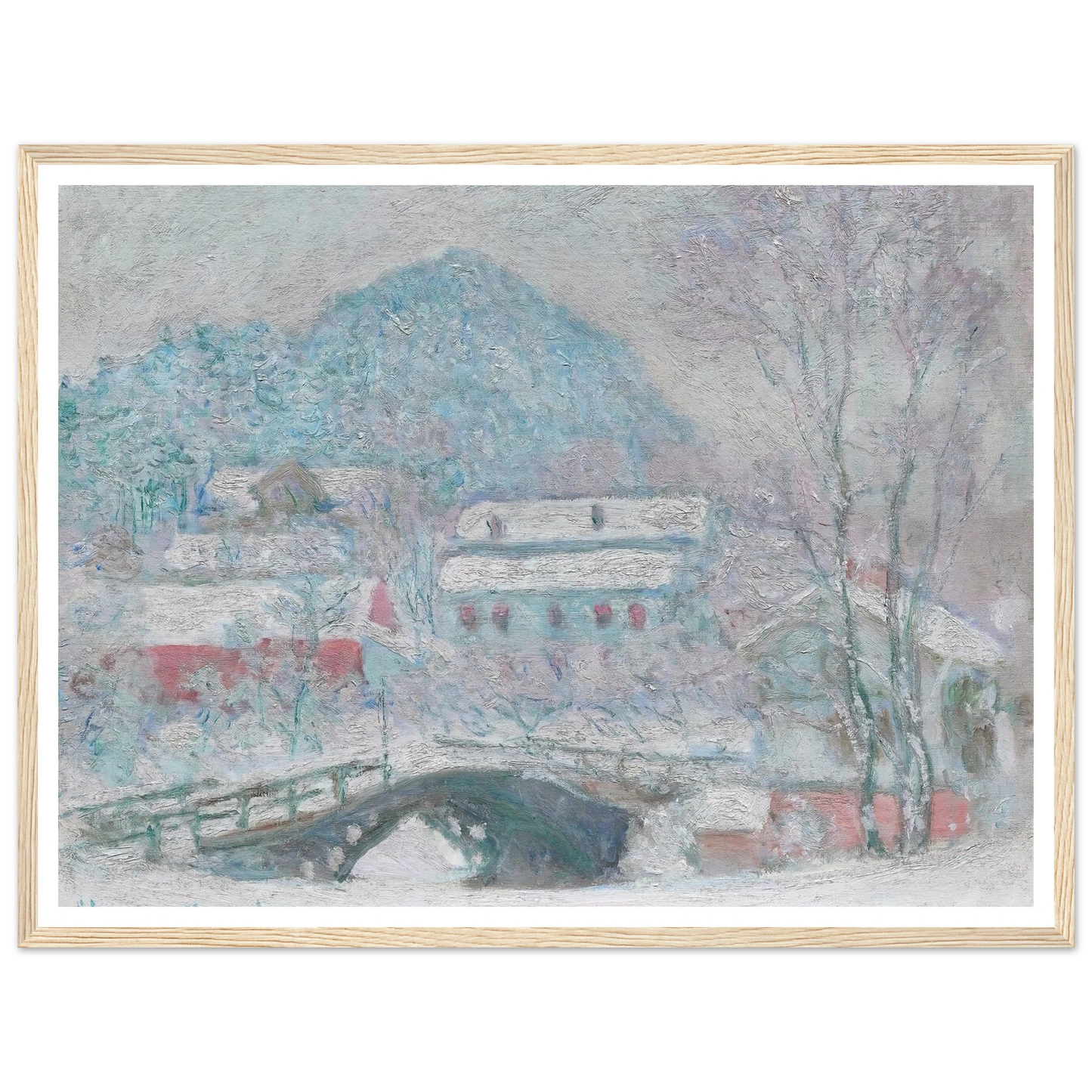 Sandvika, Norway (1895) Art Print | Claude Monet - Framed Poster - 30x40 cm / 12x16″ - Black frame
