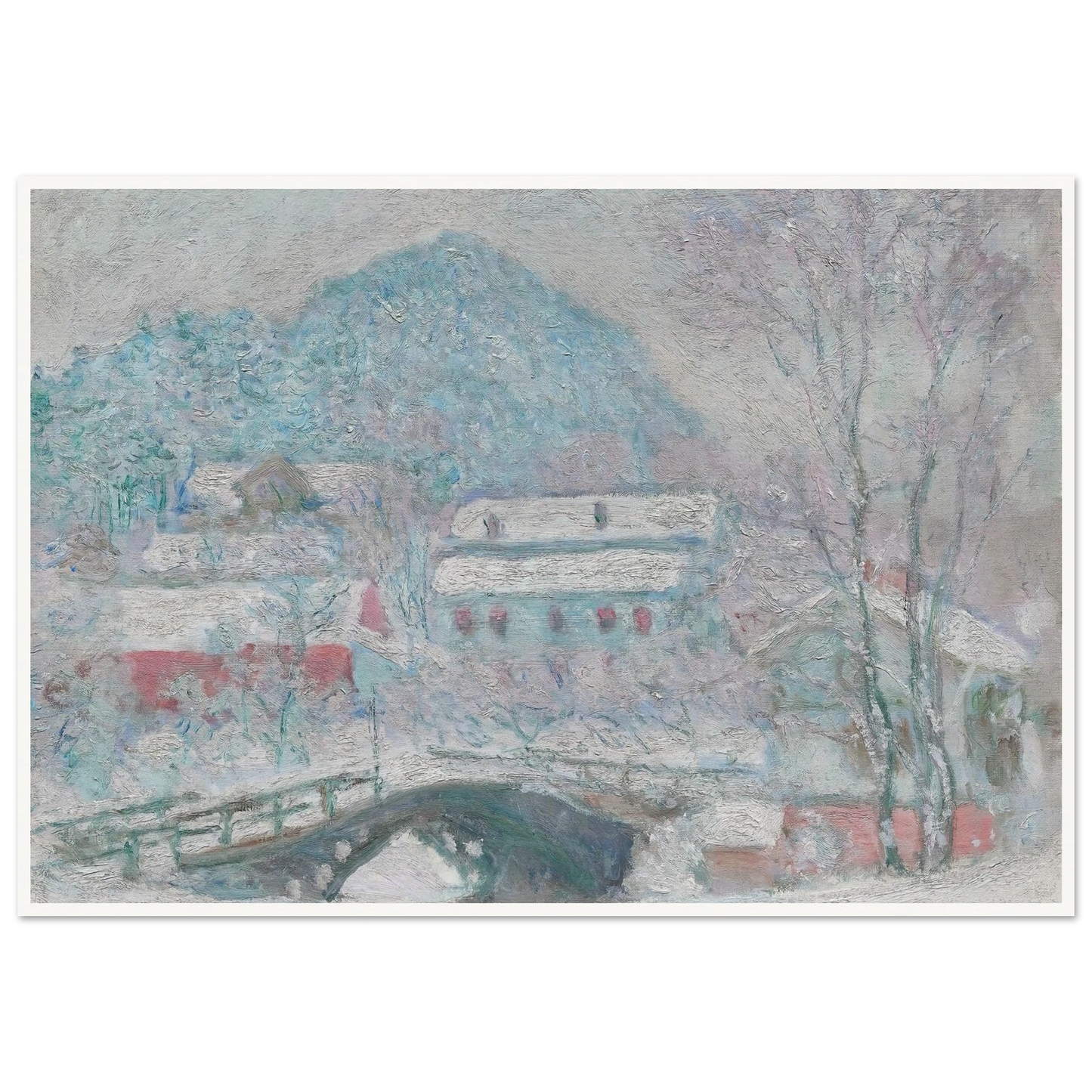 Sandvika, Norway (1895) Art Print | Claude Monet - Framed Poster - 30x40 cm / 12x16″ - Black frame