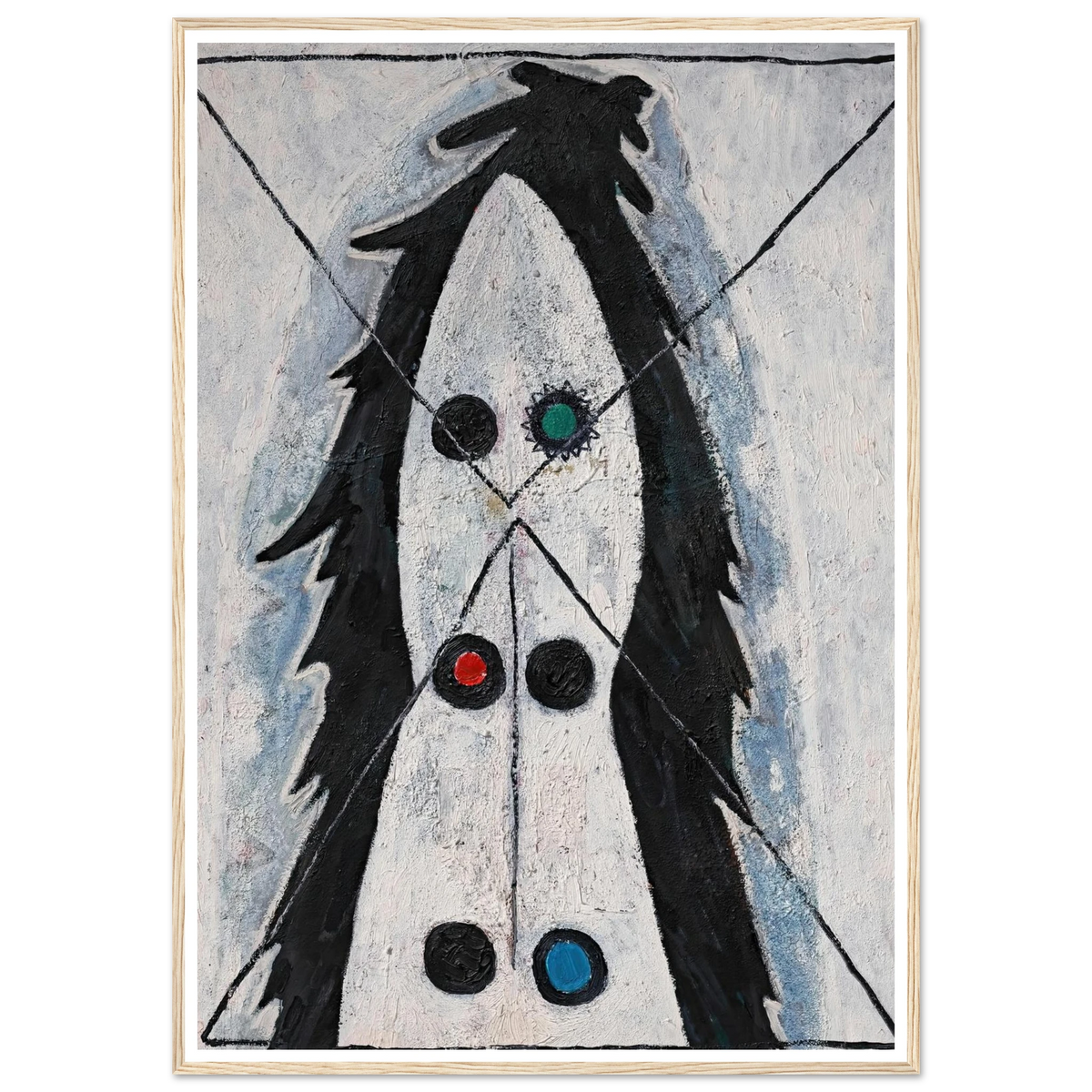 Sans titre (1947) Art Print | Francis Picabia - Framed Poster - 30x40 cm / 12x16″ - Black frame